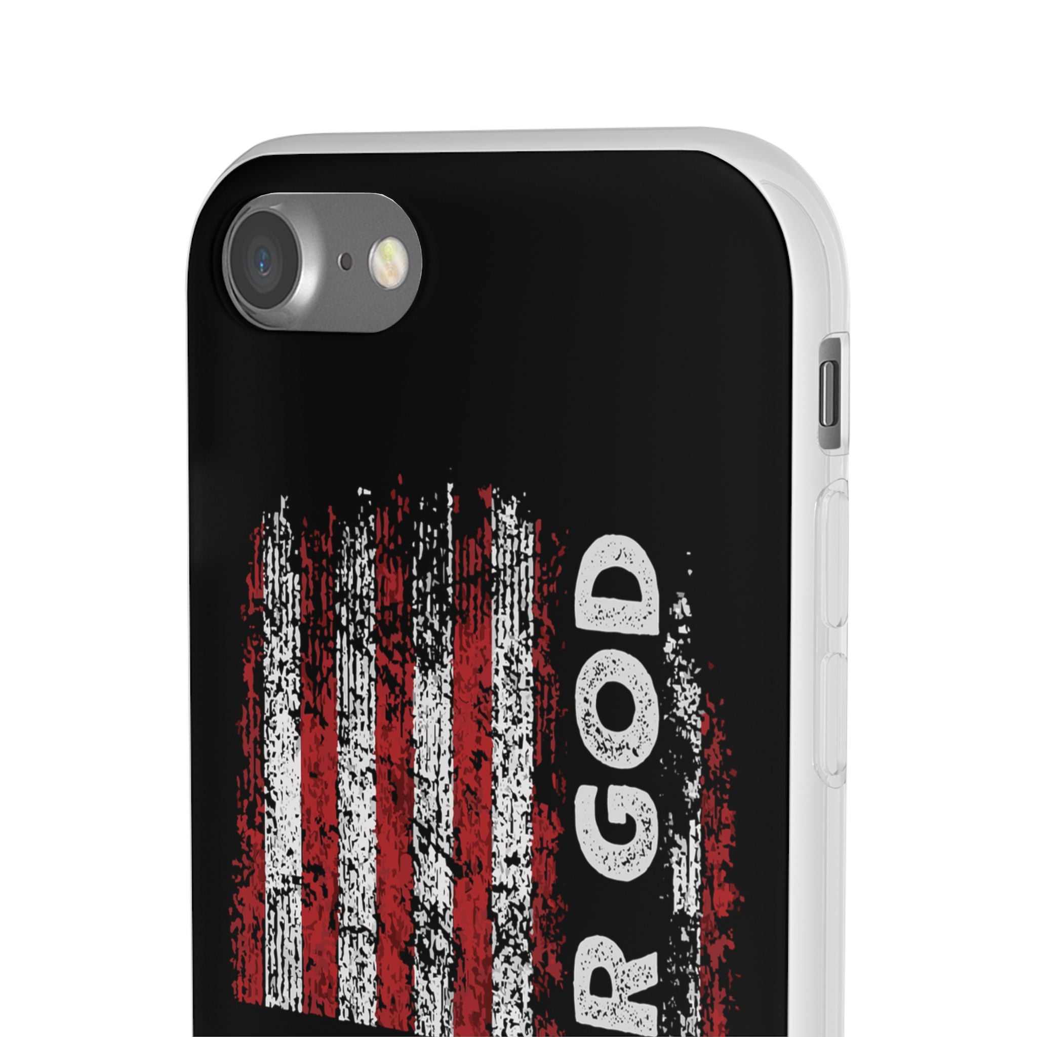 One Nation Under God American Flag - Flexi Case Apple iPhone Case