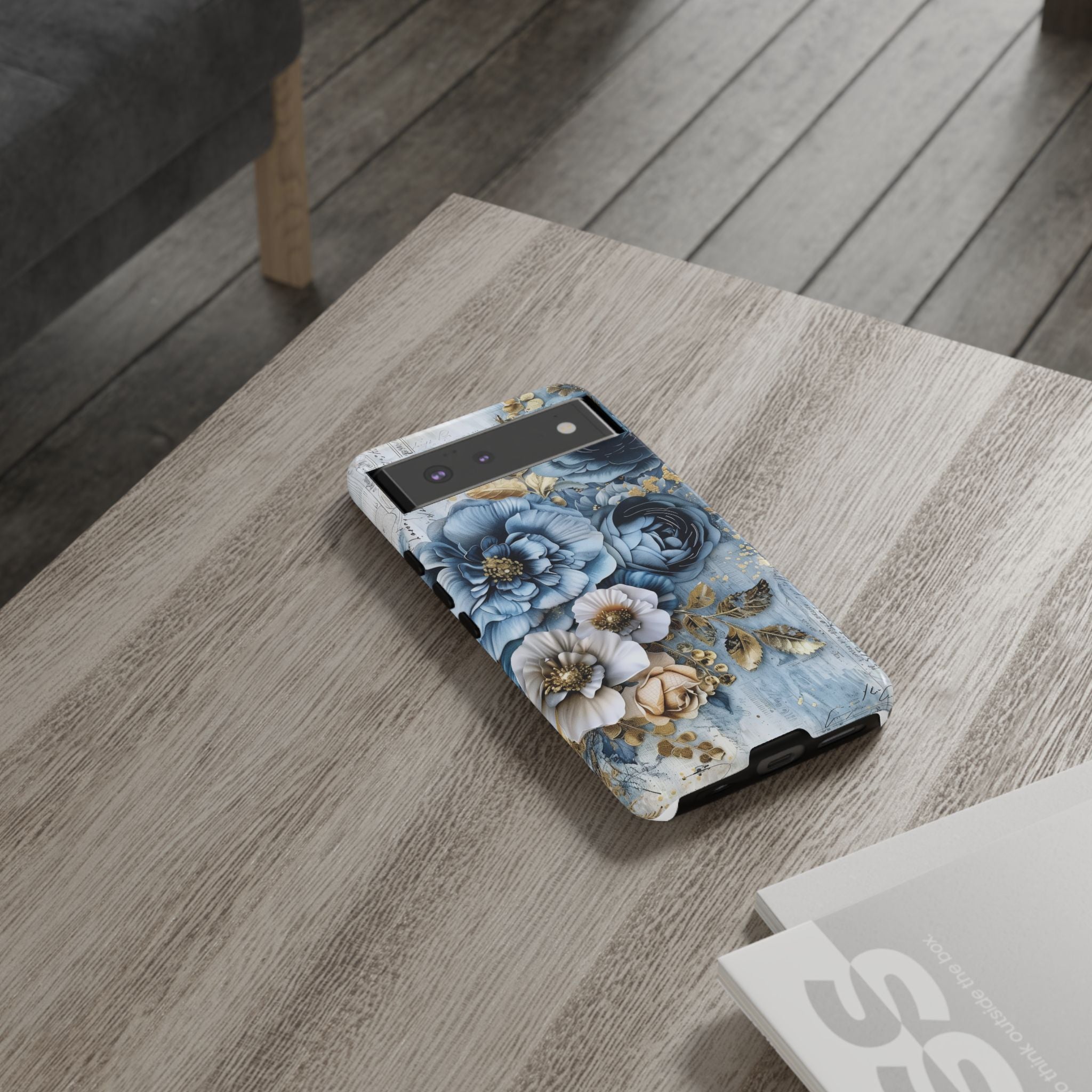 Blooming Blue Floral Bouquet - Tough Guard Google Pixel Case