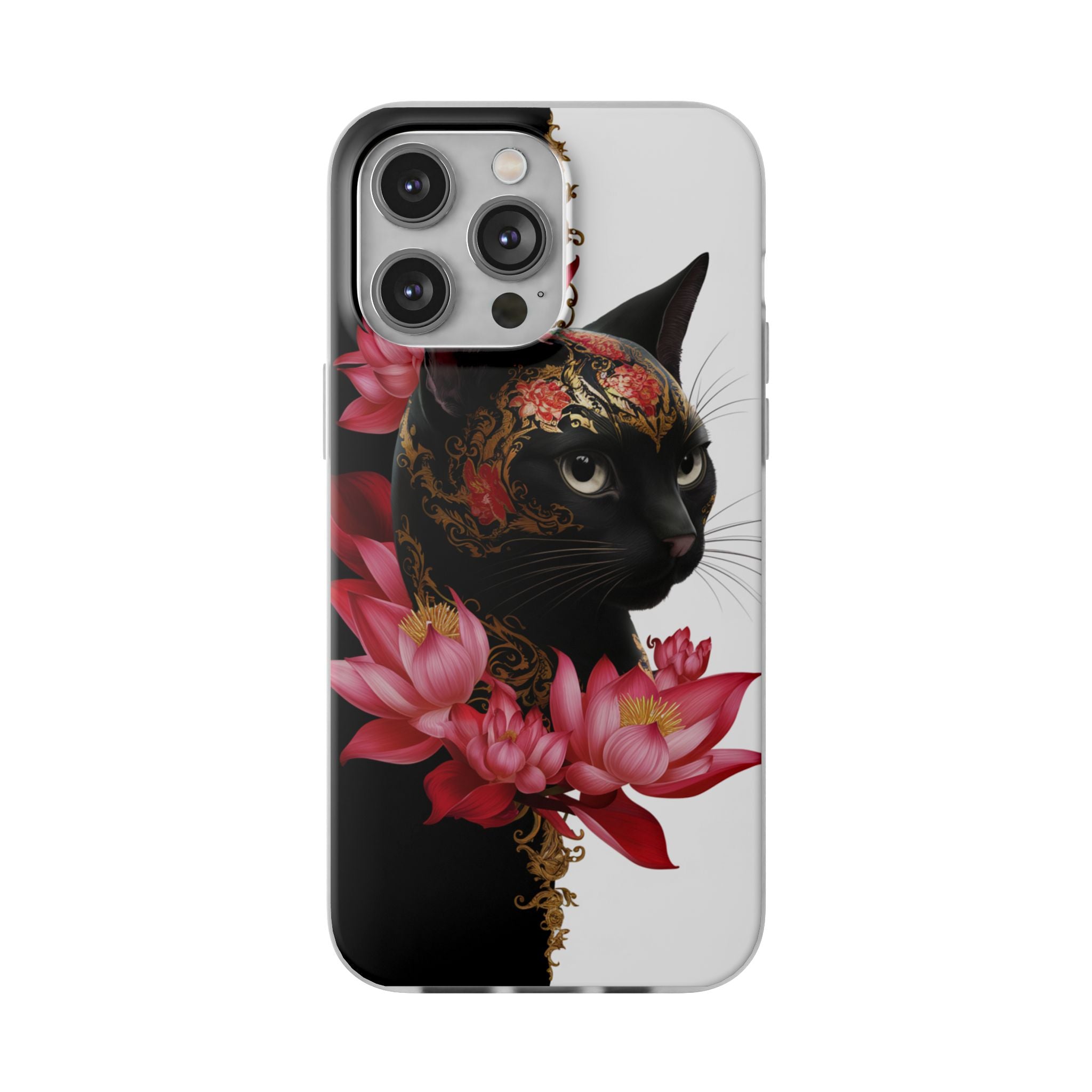 Yin & Yang Mystic Cat - Flexi Case Apple iPhone Case