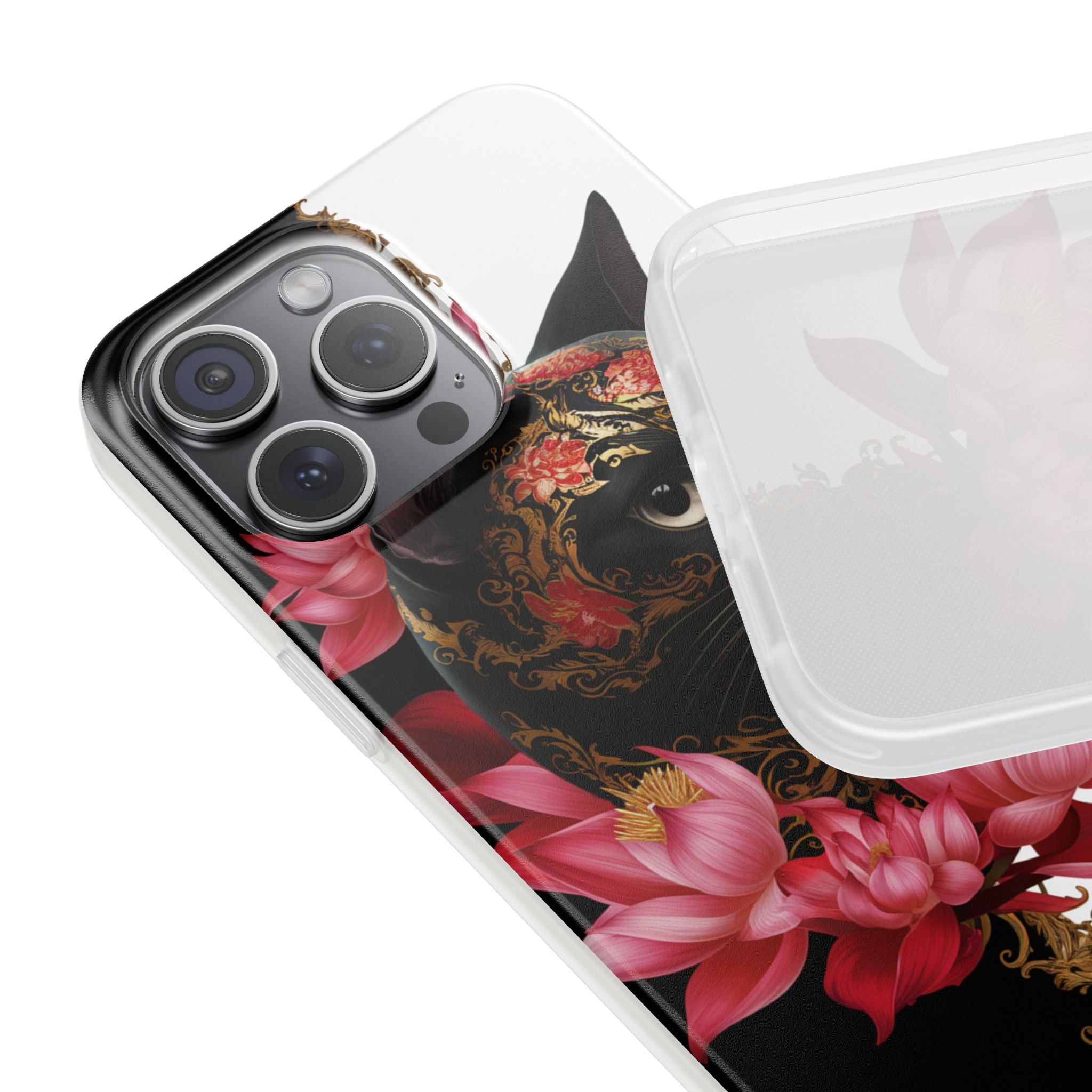 Yin & Yang Mystic Cat - Flexi Case Apple iPhone Case