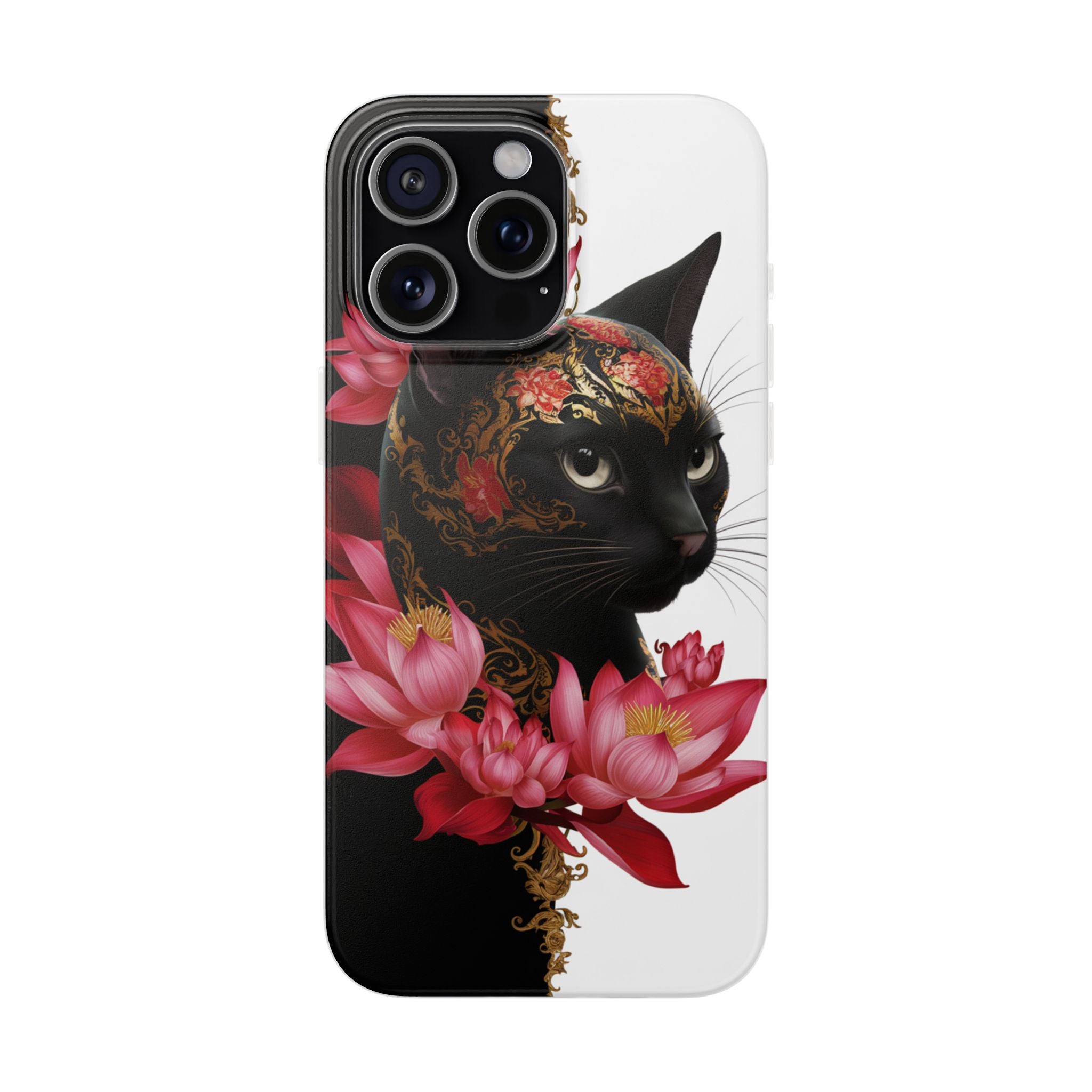 Yin & Yang Mystic Cat - Flexi Case Apple iPhone Case