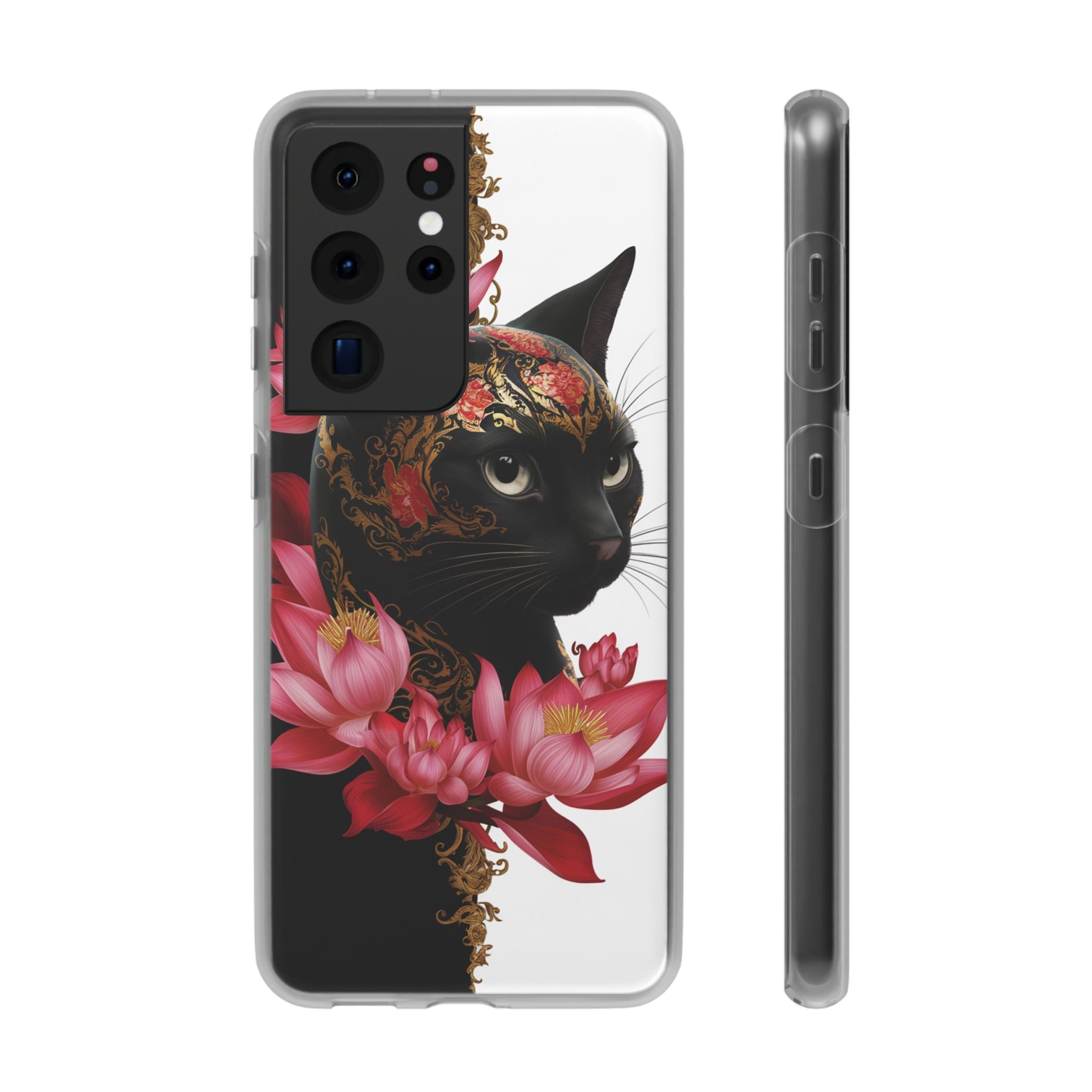 Yin & Yang Mystic Cat - Flexi Case Samsung Galaxy Case