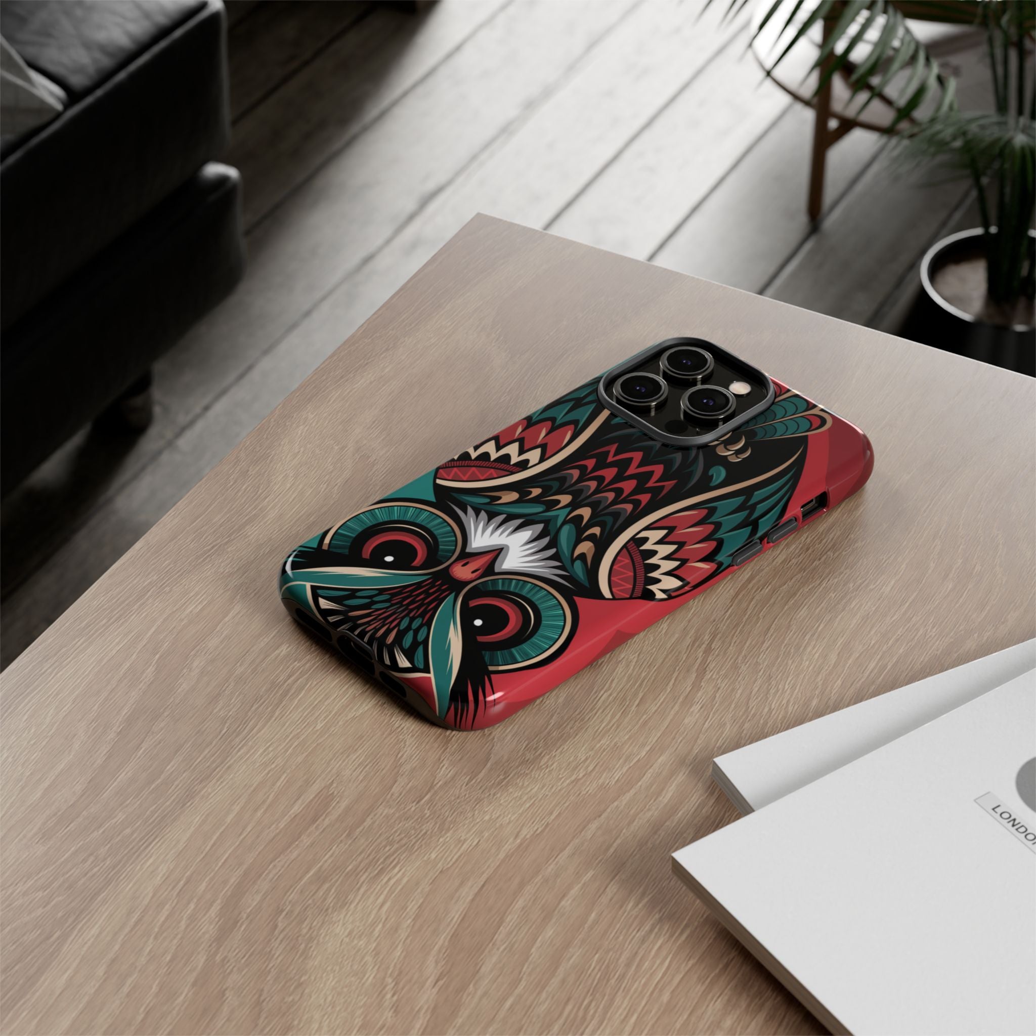 Majestic Haida Native American Owl - Tough Guard Apple iPhone Case