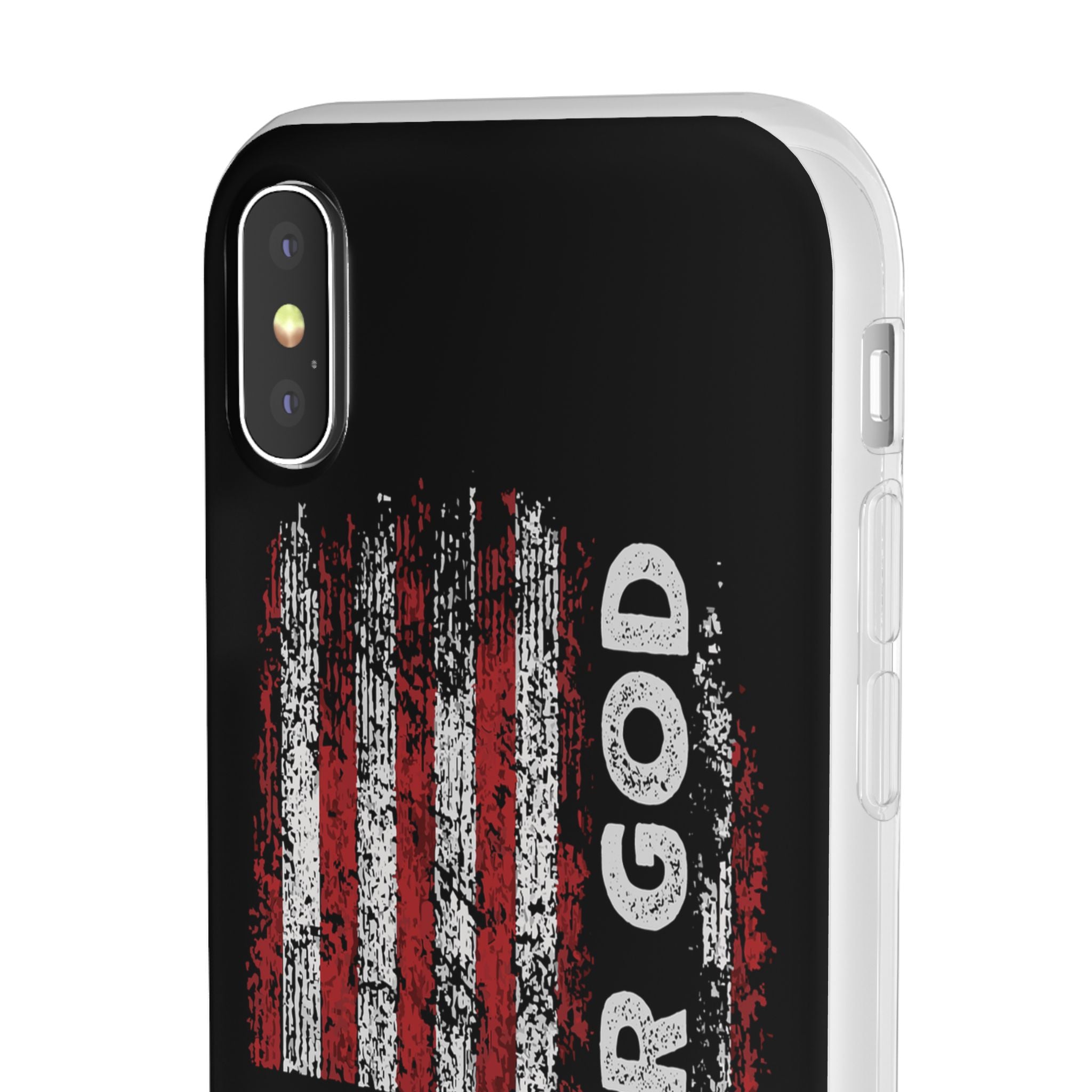 One Nation Under God American Flag - Flexi Case Apple iPhone Case