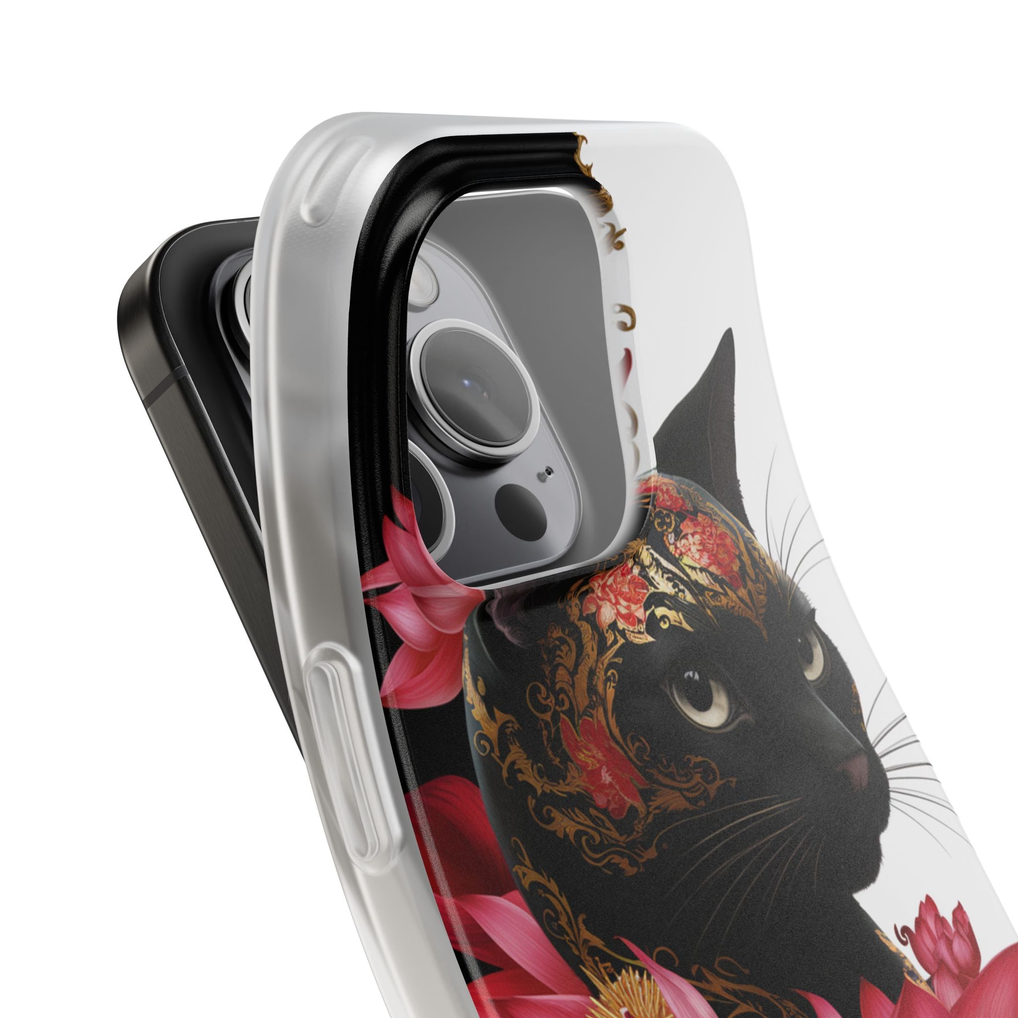 Yin & Yang Mystic Cat - Flexi Case Apple iPhone Case