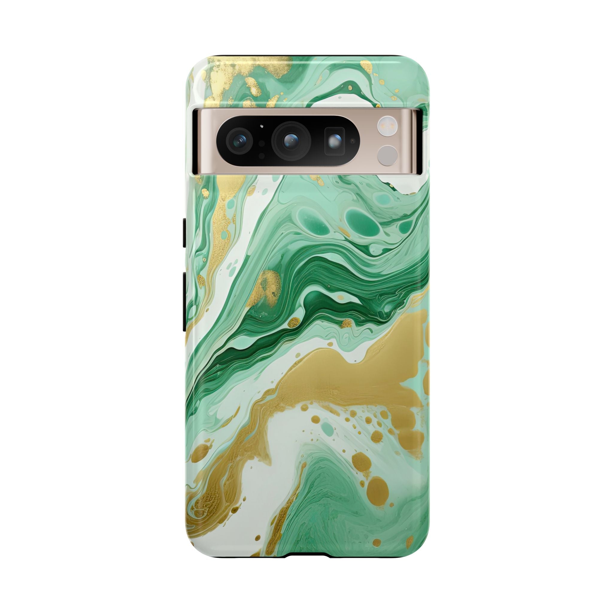 Emerald Gold Marble - Tough Guard Google Pixel Case