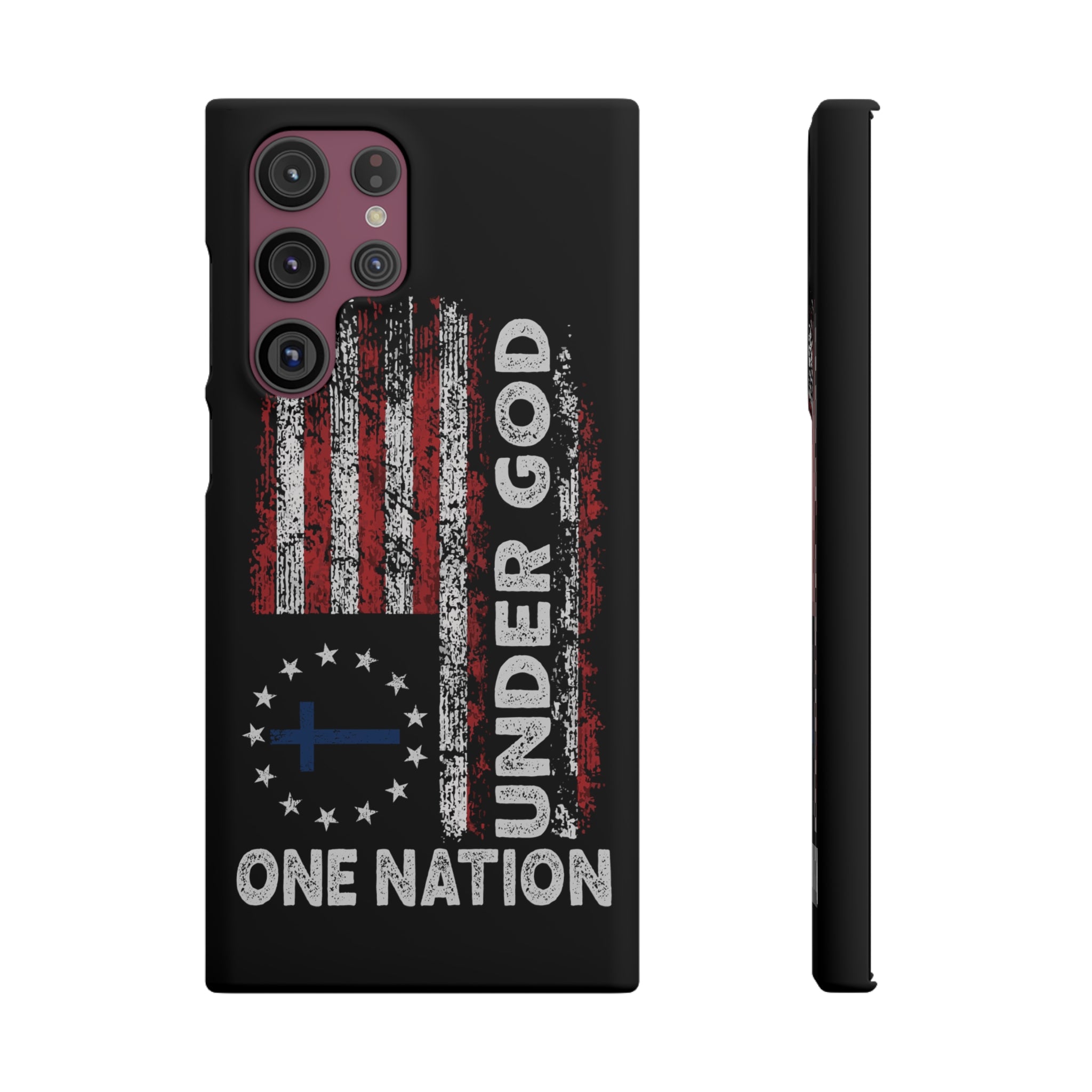One Nation Under God American Flag - Snap Case Samsung Galaxy Case