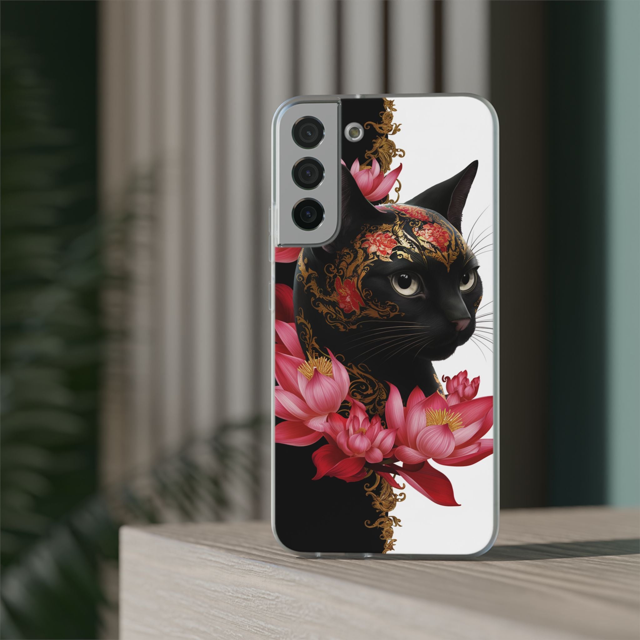 Yin & Yang Mystic Cat - Flexi Case Samsung Galaxy Case