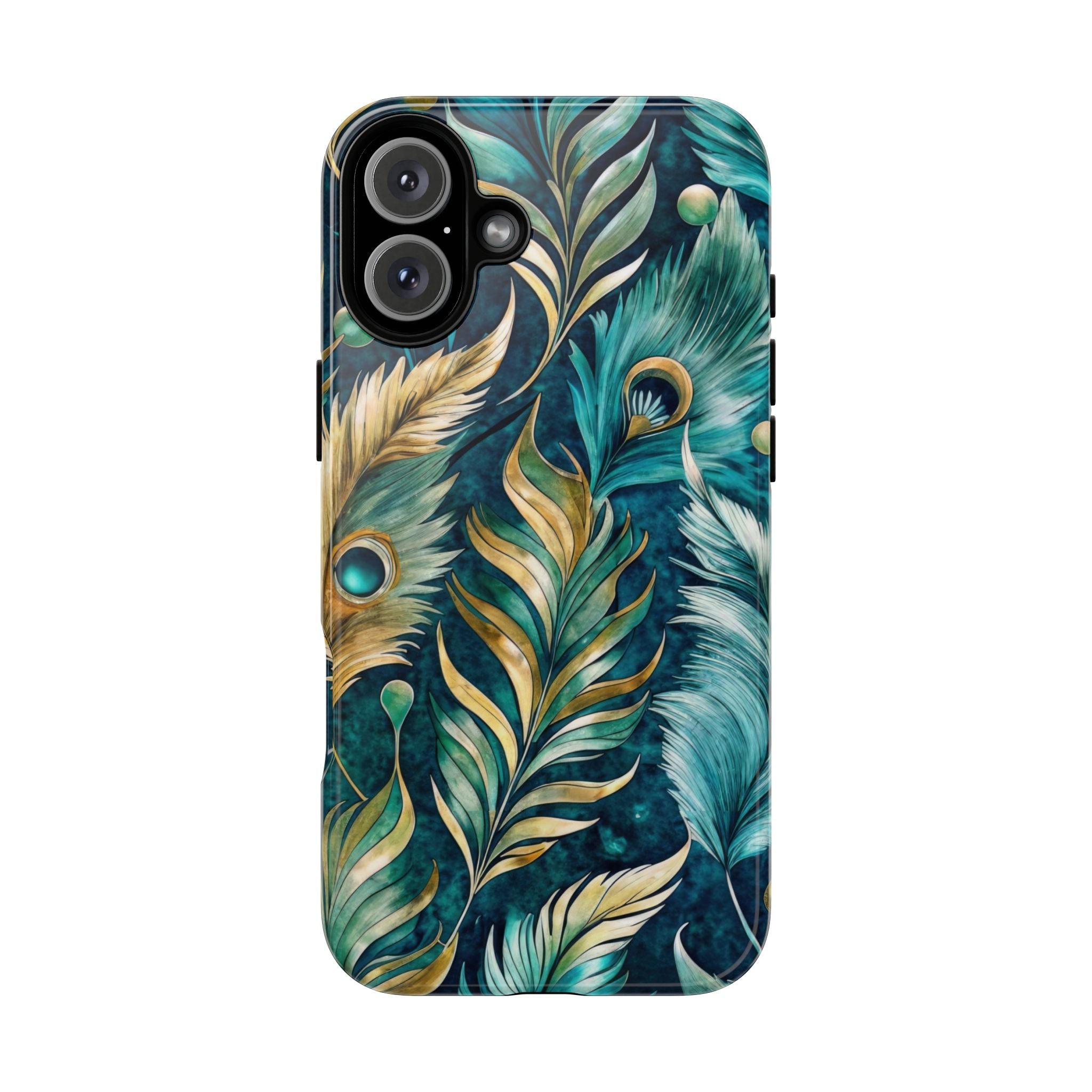 Peacock Feathers - Tough Guard Apple iPhone Case