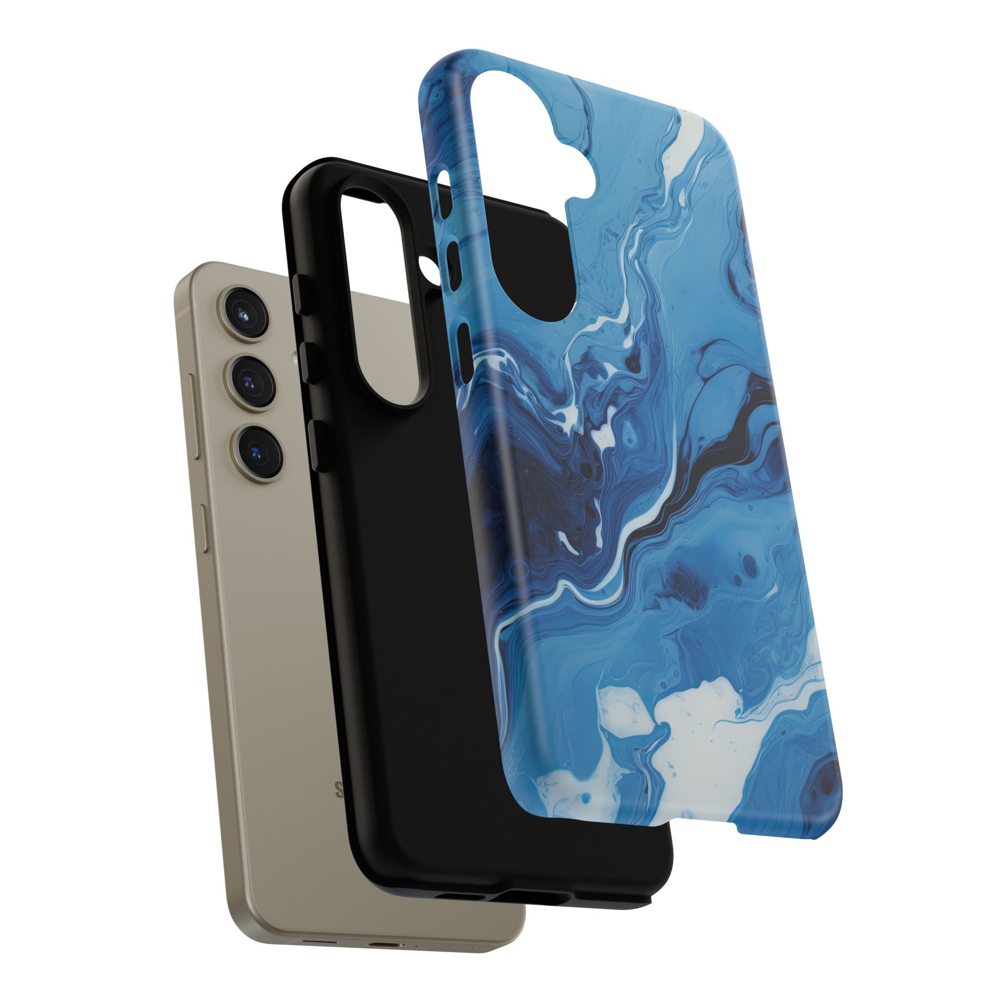 Blue Ocean Wave Marble - Tough Guard Samsung Galaxy Case