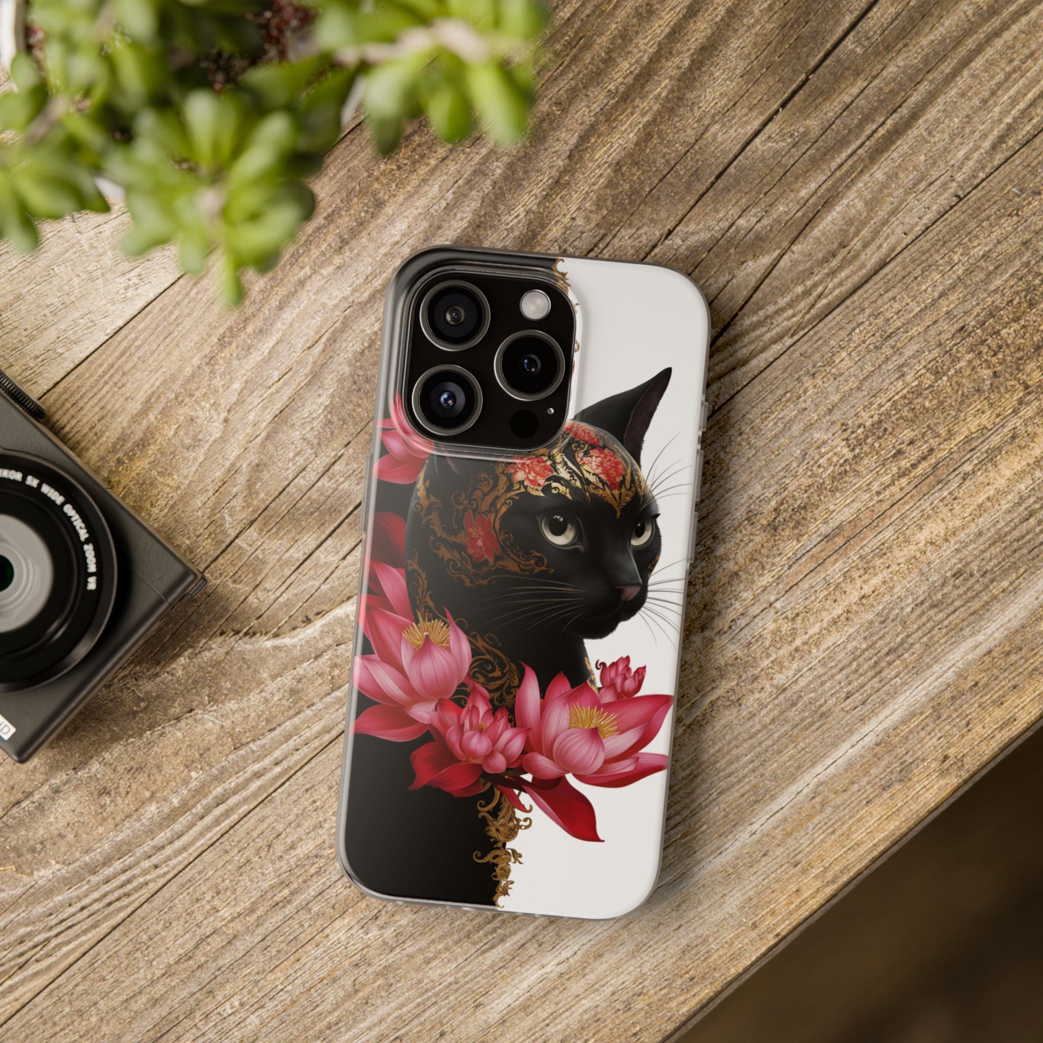 Yin & Yang Mystic Cat - Flexi Case Apple iPhone Case