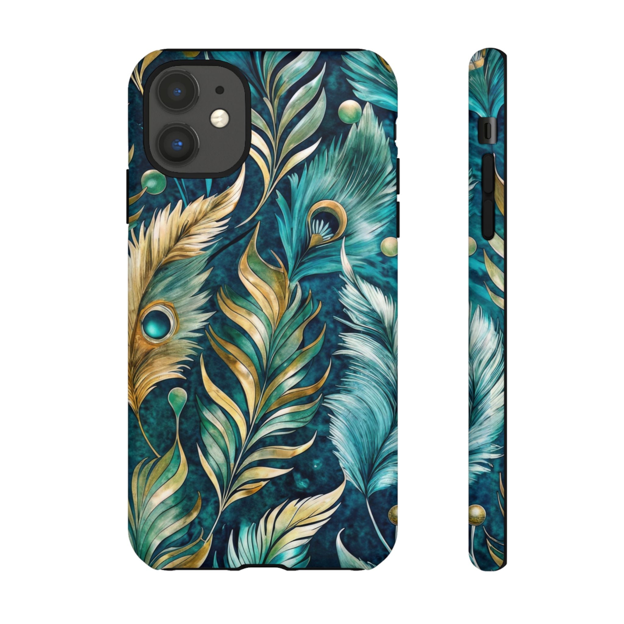 Peacock Feathers - Tough Guard Apple iPhone Case