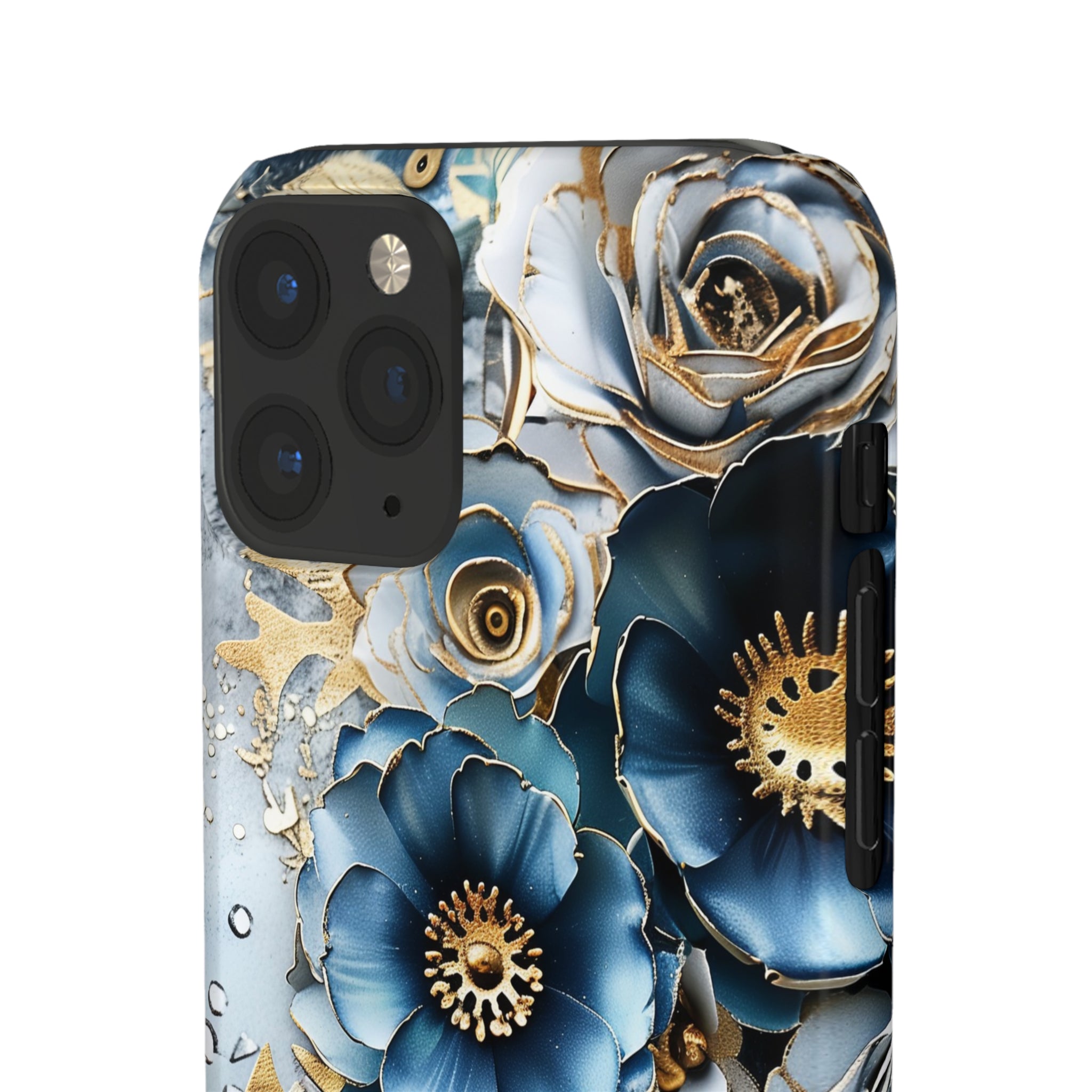 Blue Blooming Flowers Snap Case - Apple iPhone Case
