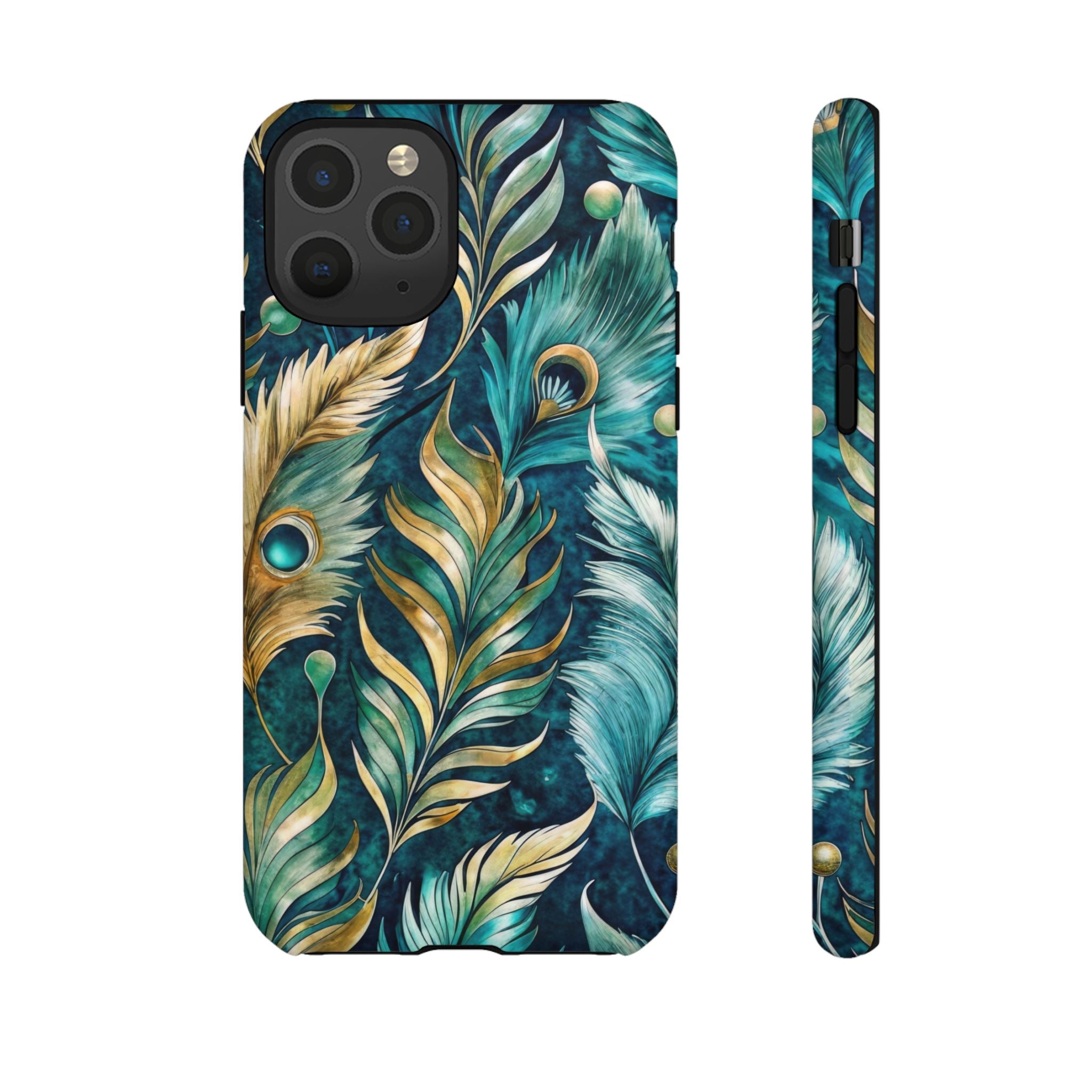 Peacock Feathers - Tough Guard Apple iPhone Case