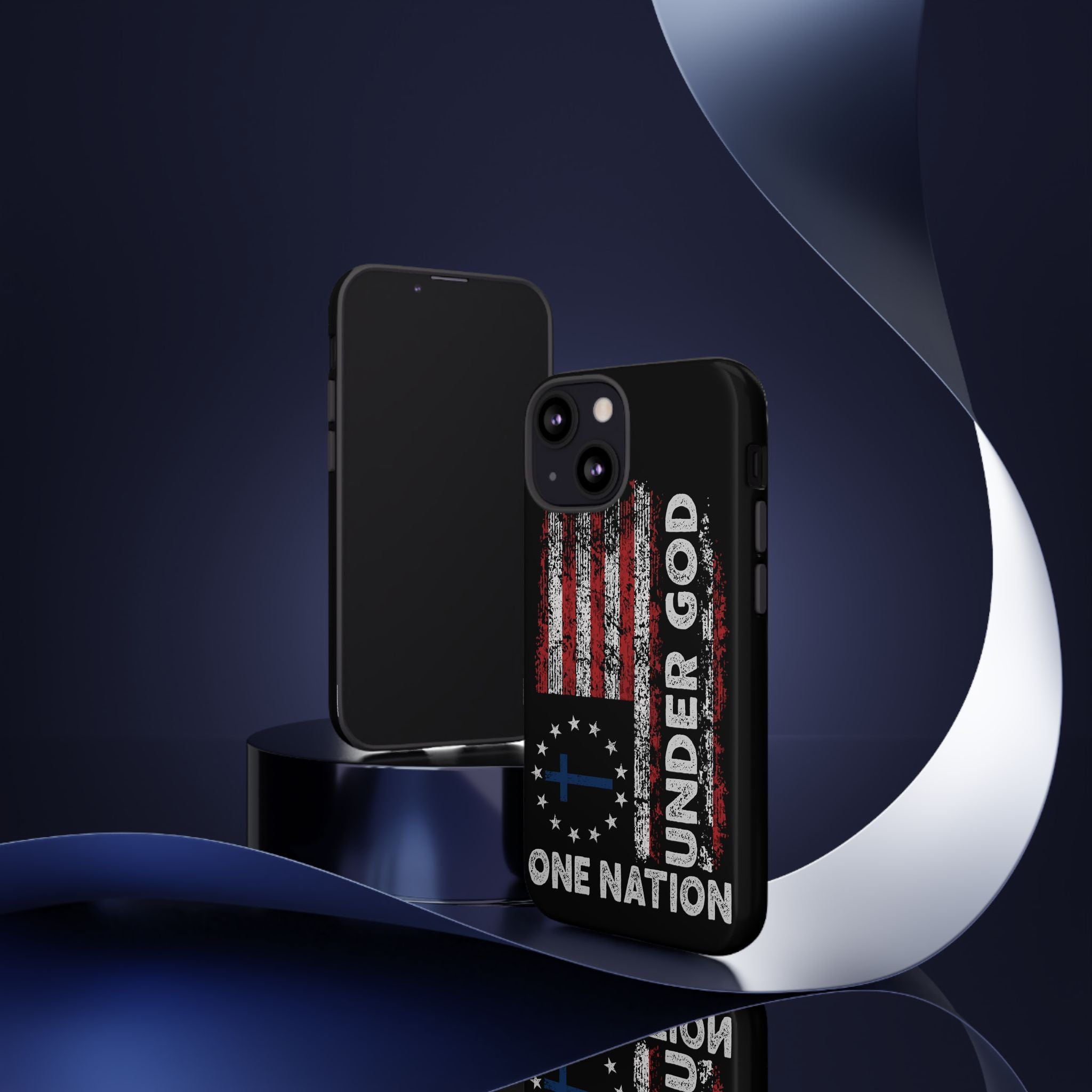 One Nation Under God American Flag - Tough Guard Apple iPhone Case