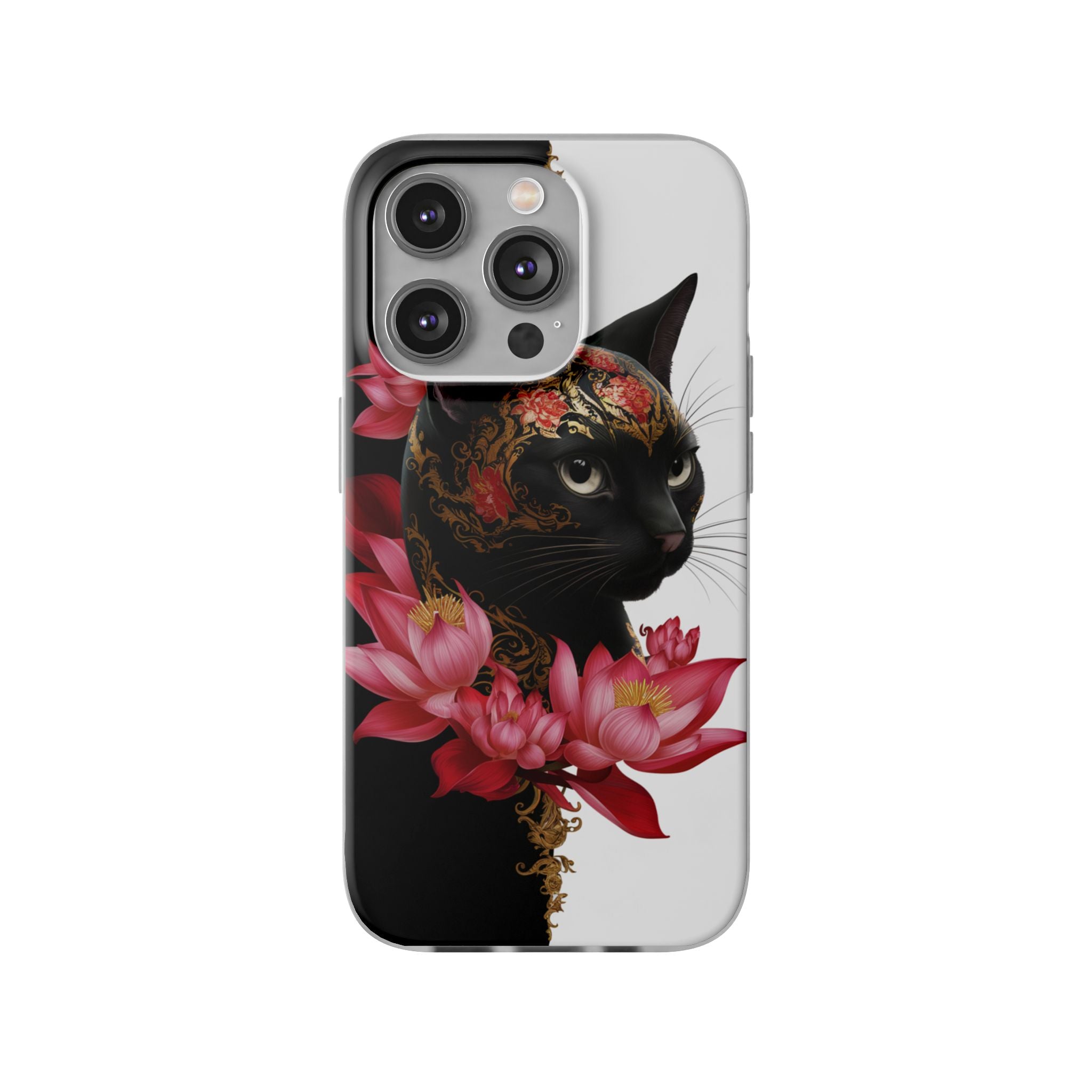 Yin & Yang Mystic Cat - Flexi Case Apple iPhone Case