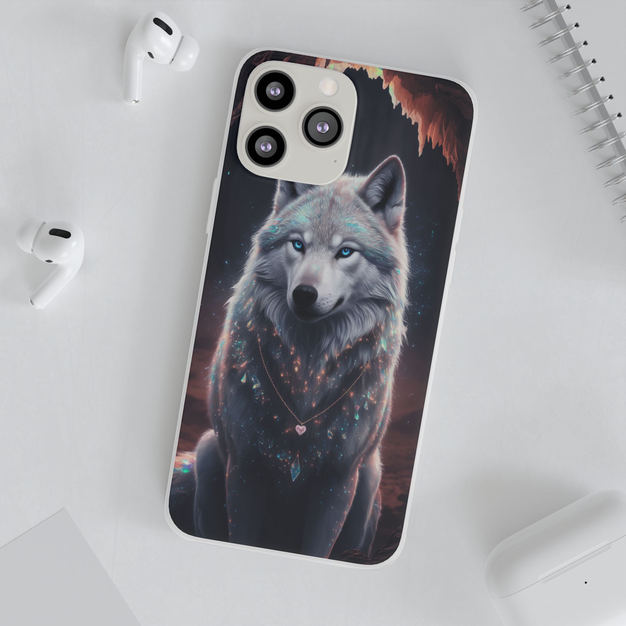 Majestic Guardian Wolf - Flexi Case Apple iPhone
