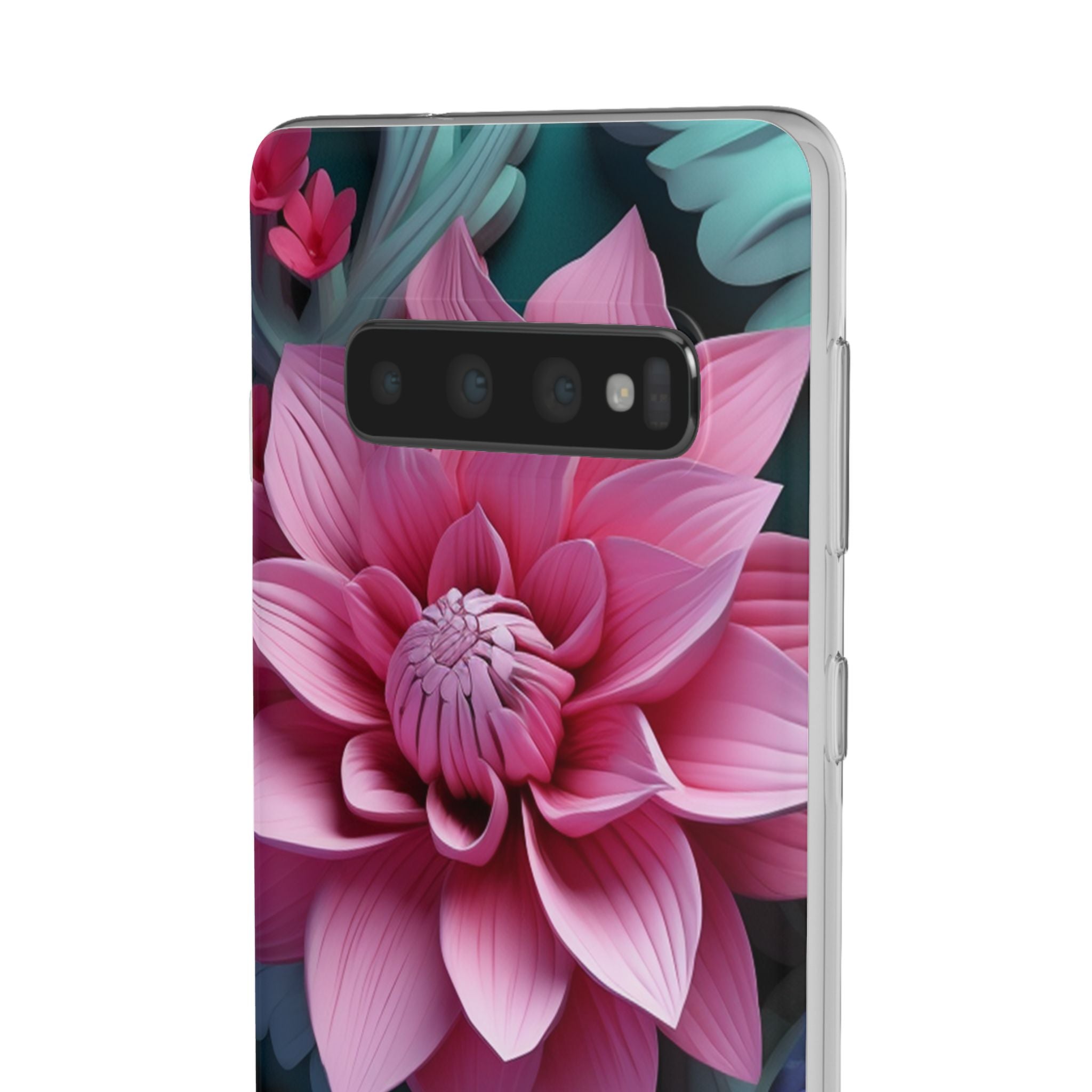 Tropical Pink Flower Flexi Case - Samsung Galaxy Case