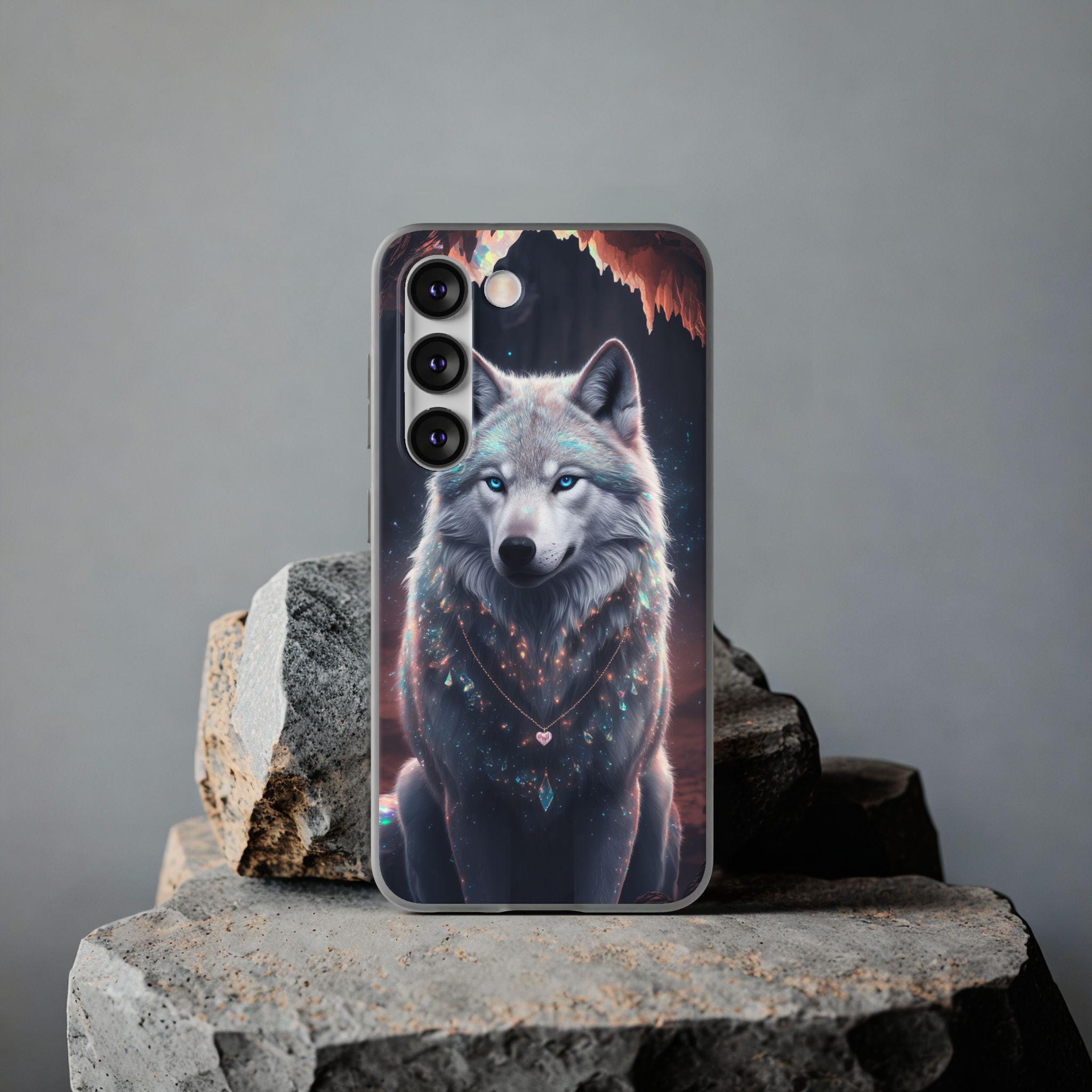 Majestic Guardian Wolf - Flexi Case Samsung Galaxy