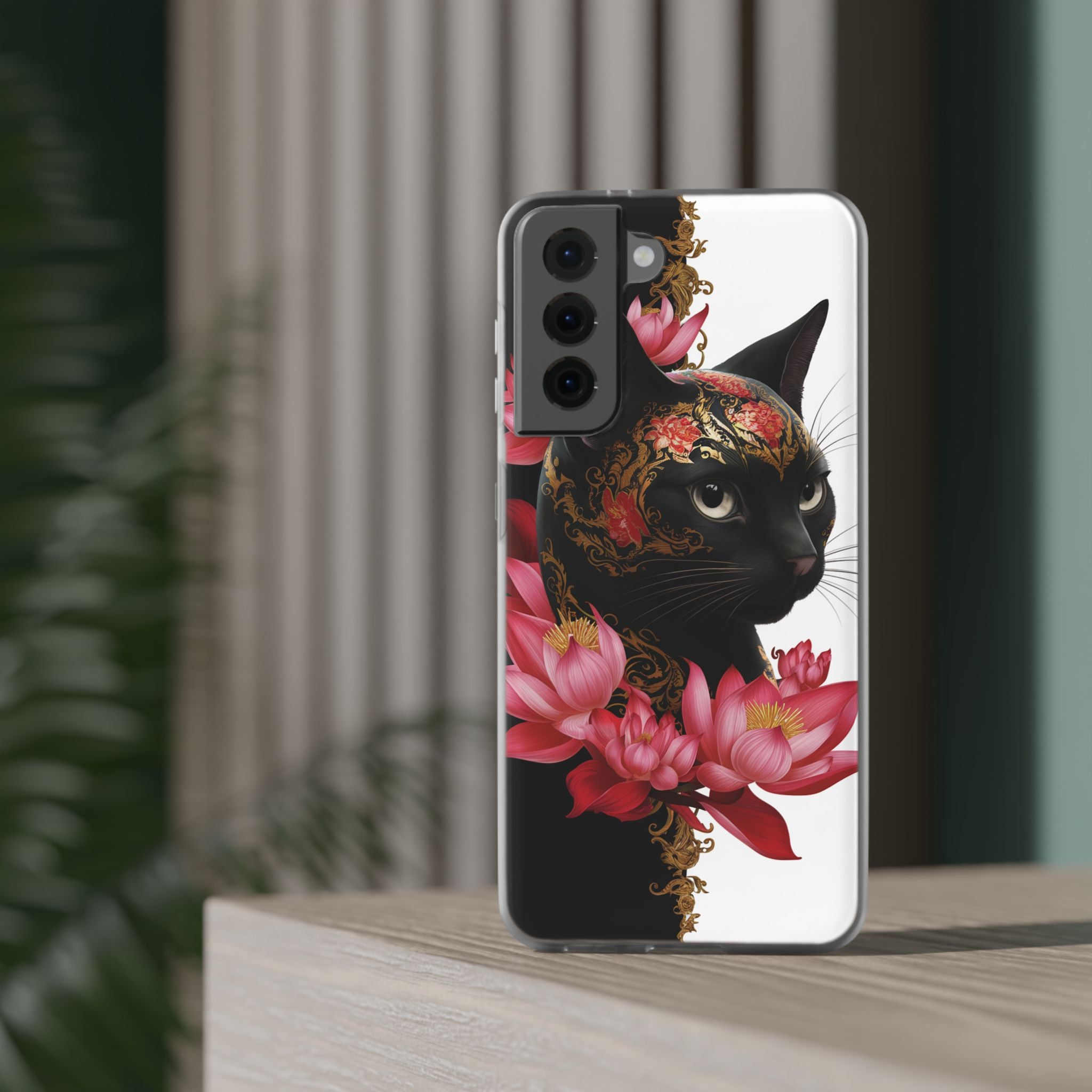 Yin & Yang Mystic Cat - Flexi Case Samsung Galaxy Case