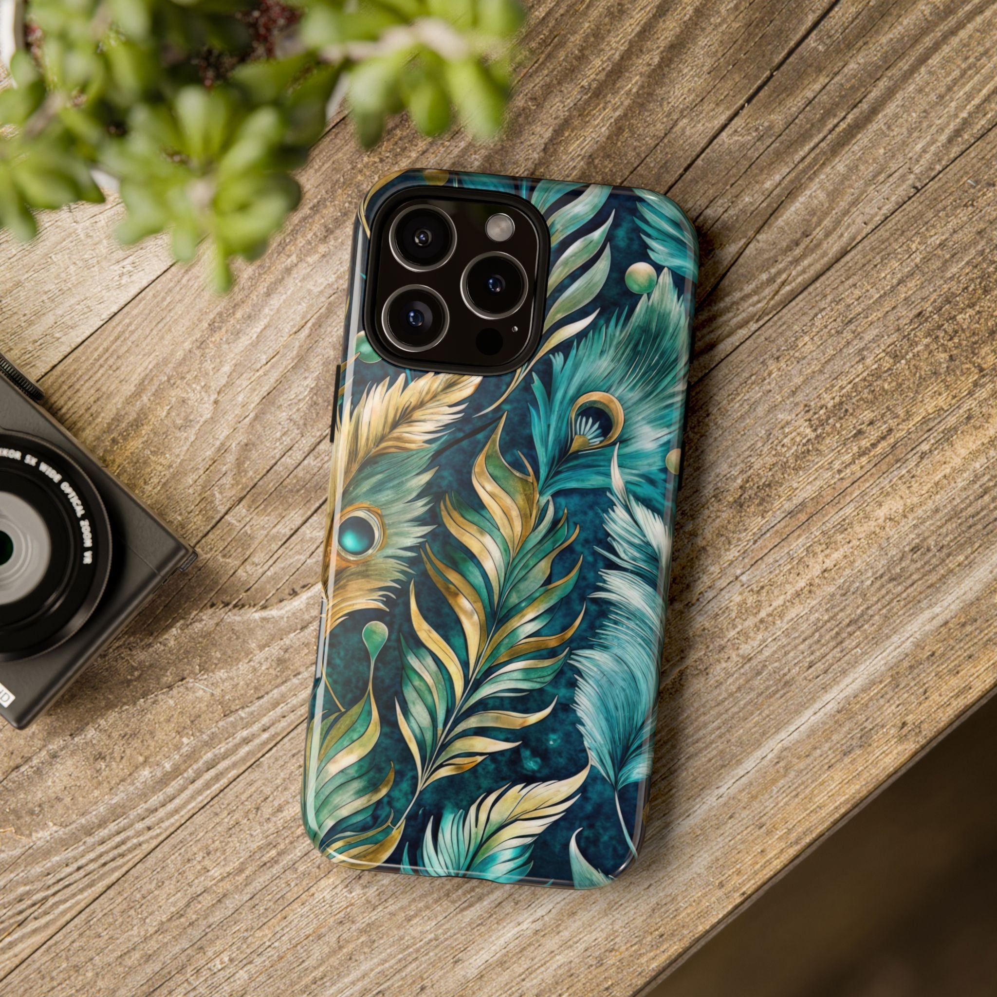 Peacock Feathers - Tough Guard Apple iPhone Case