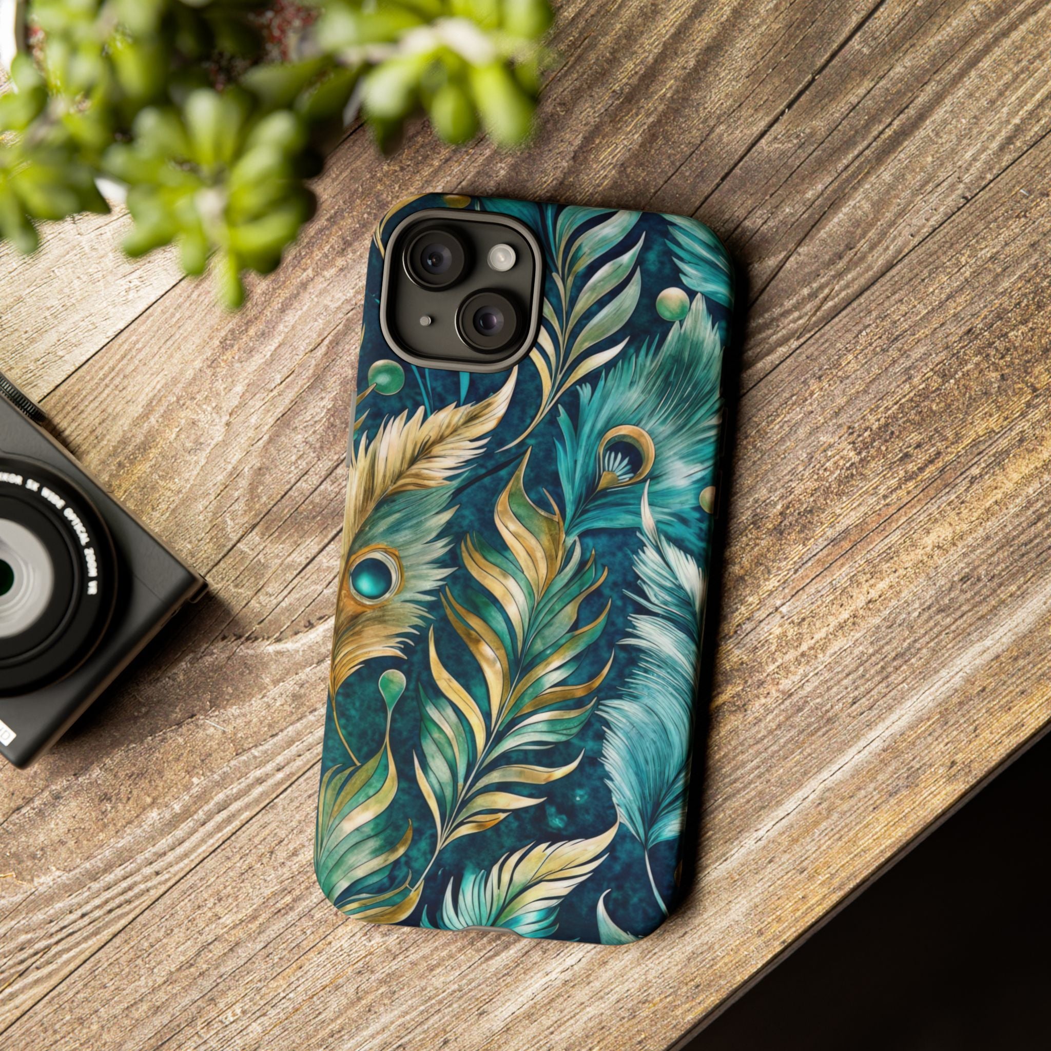 Peacock Feathers - Tough Guard Apple iPhone Case