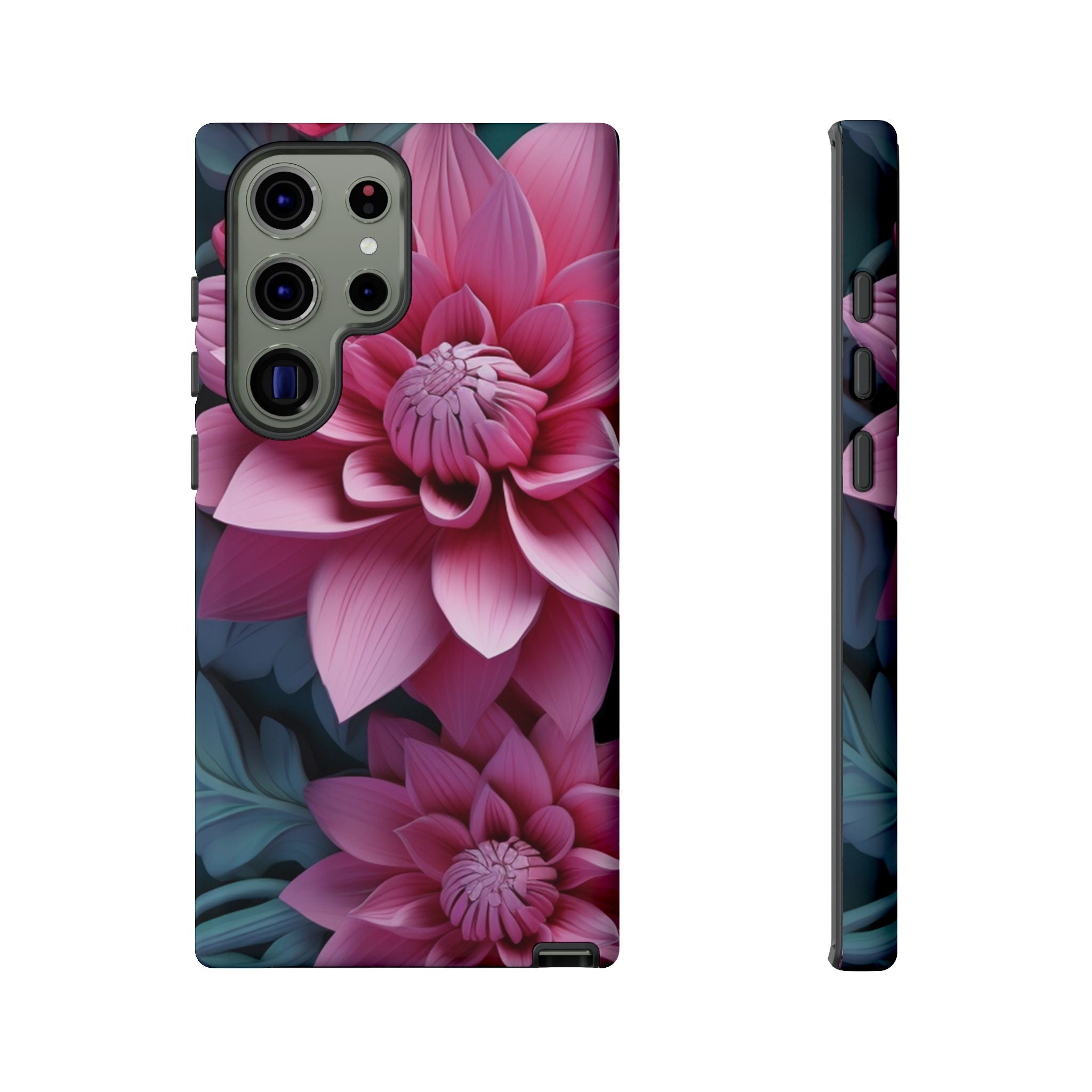 Tropical Pink Flower - Tough Guard Samsung Galaxy Case