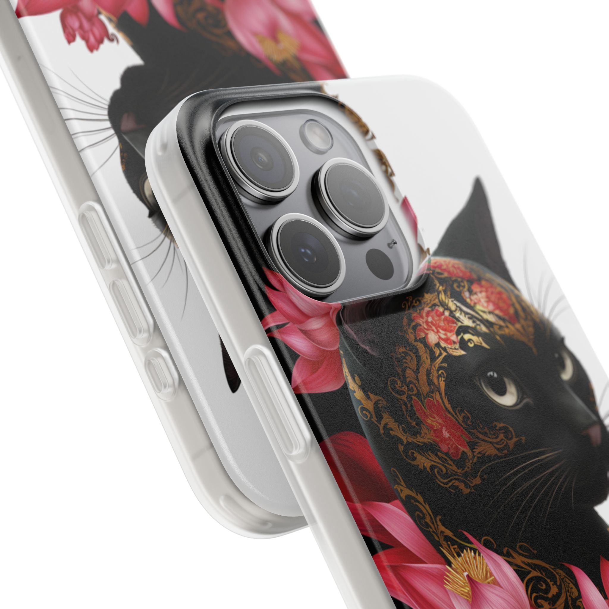 Yin & Yang Mystic Cat - Flexi Case Apple iPhone Case