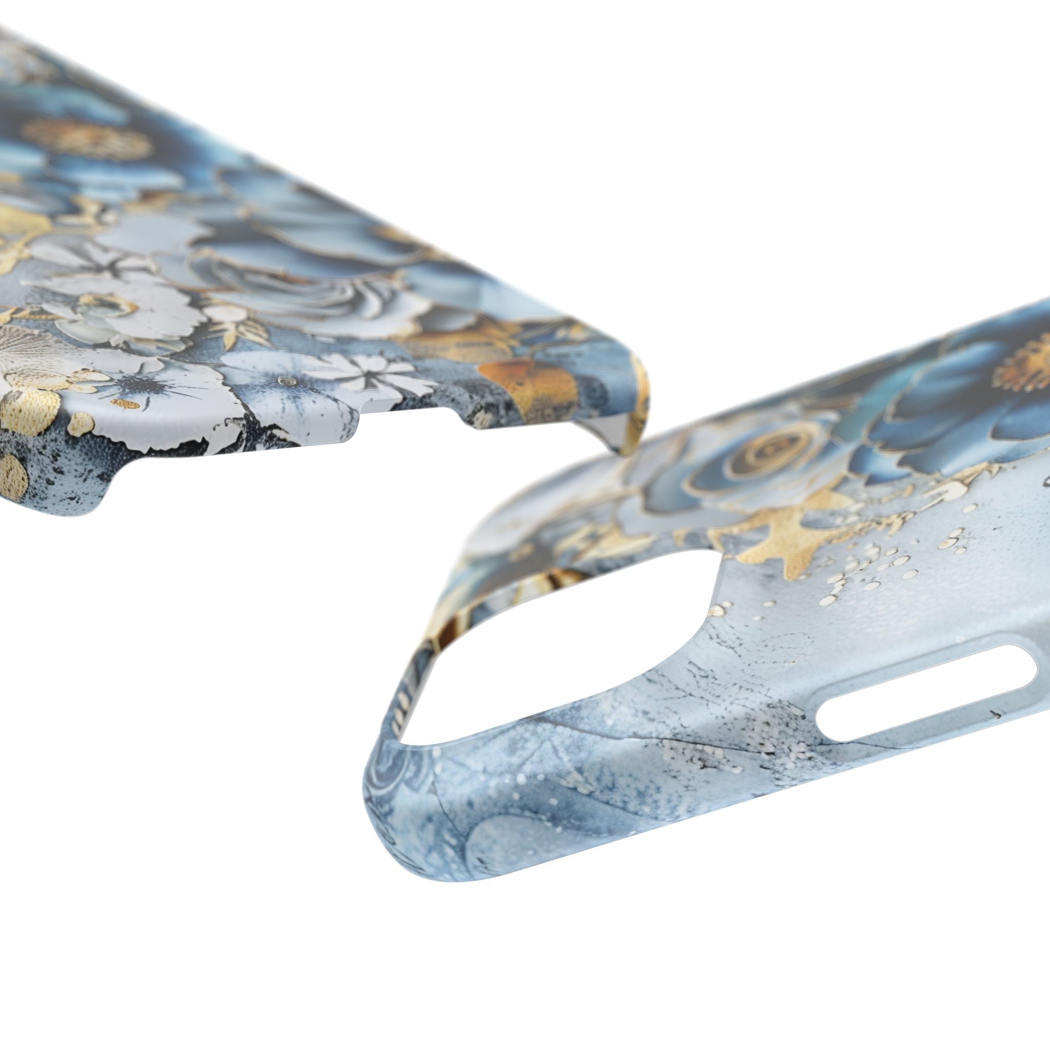 Blooming Blue Floral Bouquet - Slim Guard Apple iPhone Case