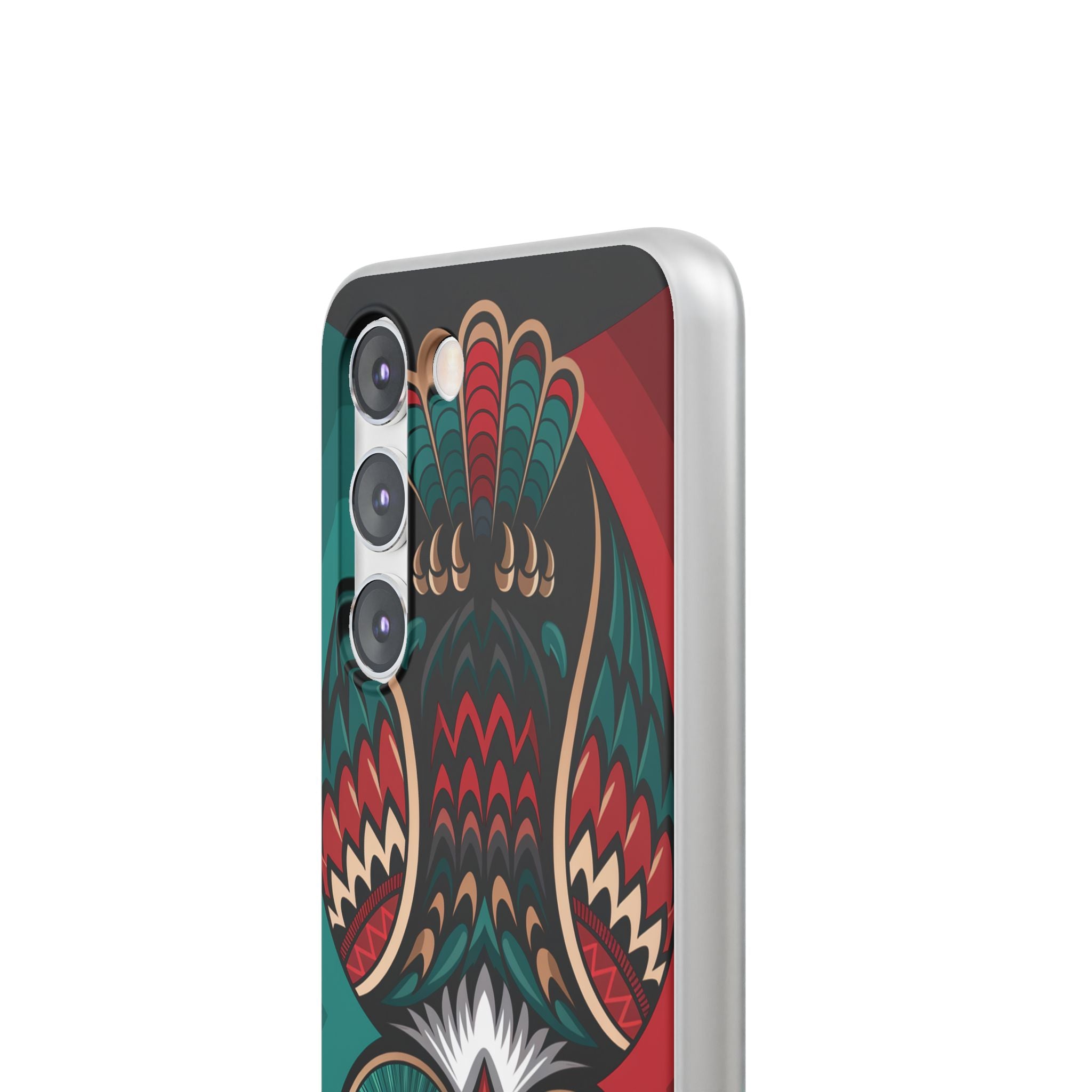 Majestic Haida Native American Owl - Flexi Case Samsung Galaxy Case