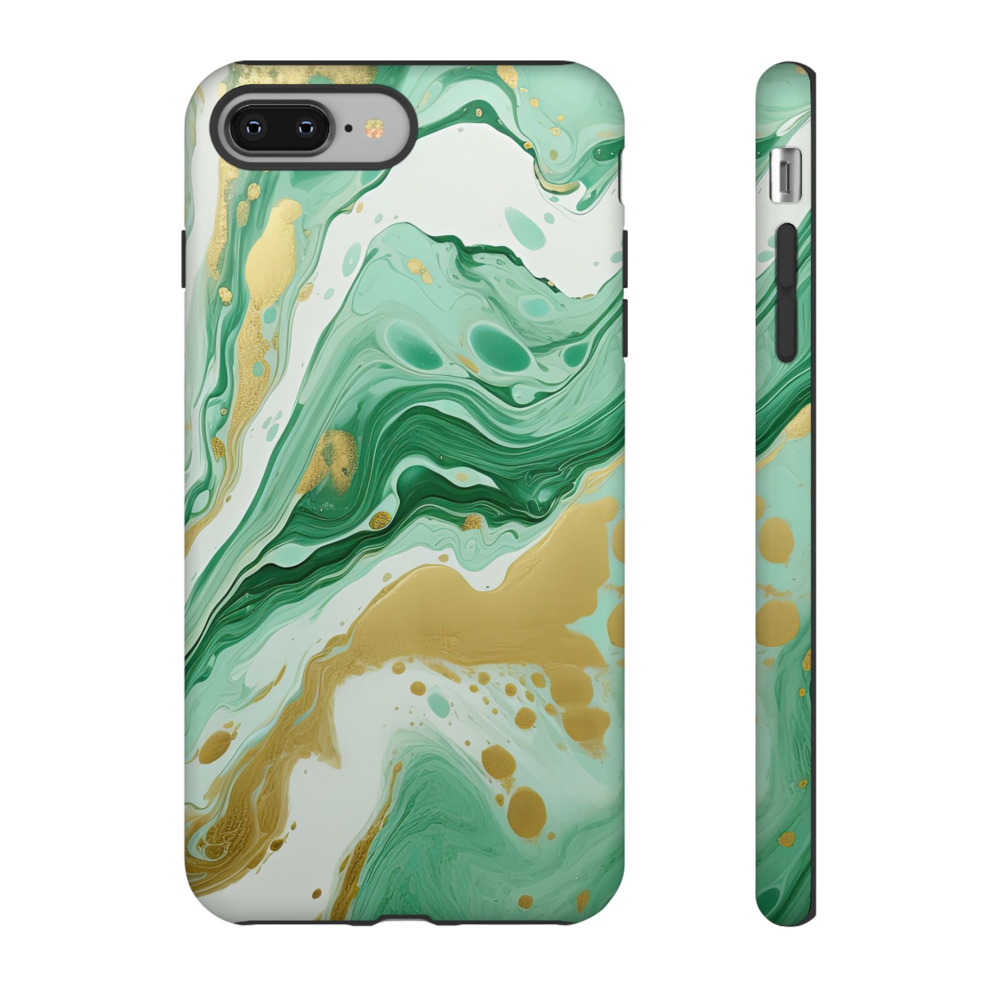 Emerald Gold Marble - Tough Guard Apple iPhone Case