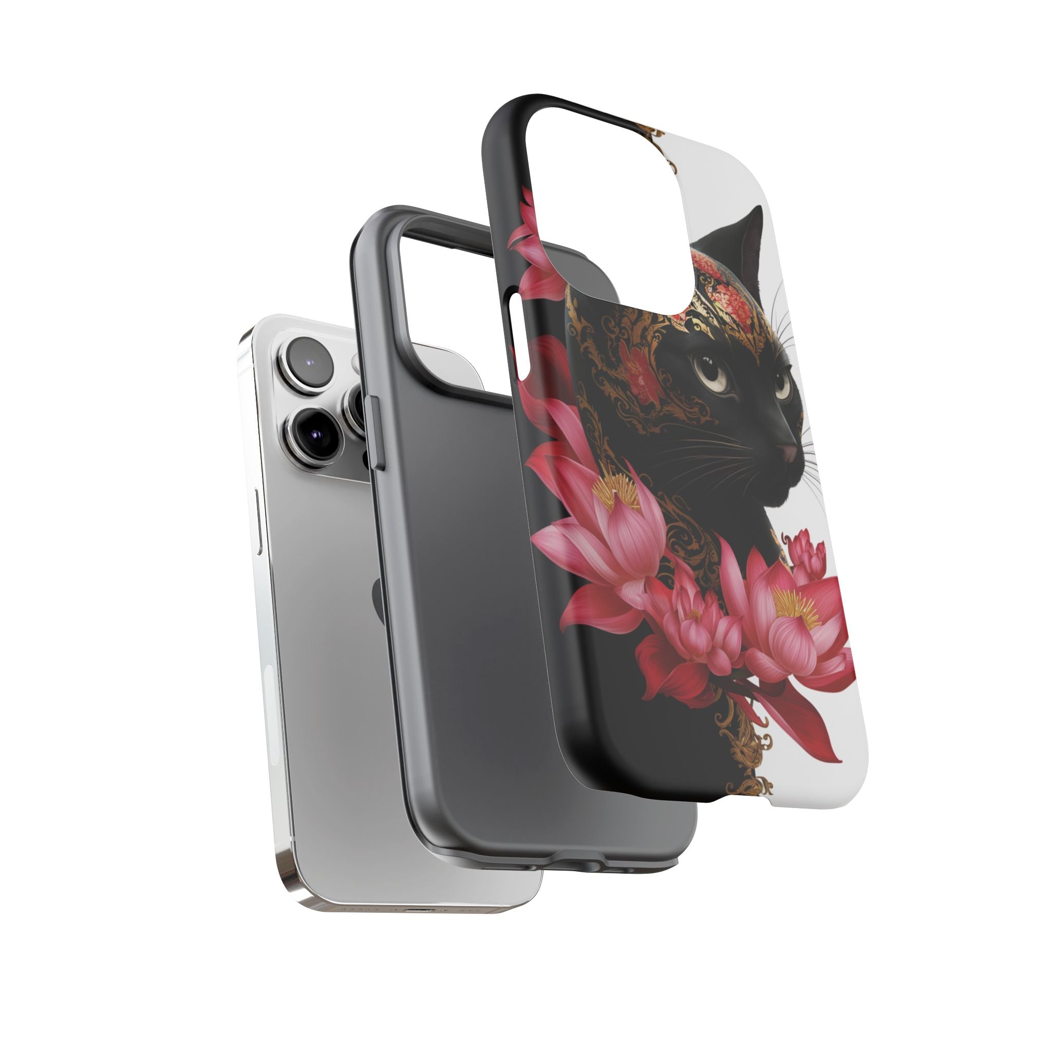 Yin & Yang Mystic Cat - Tough Guard Apple iPhone Case