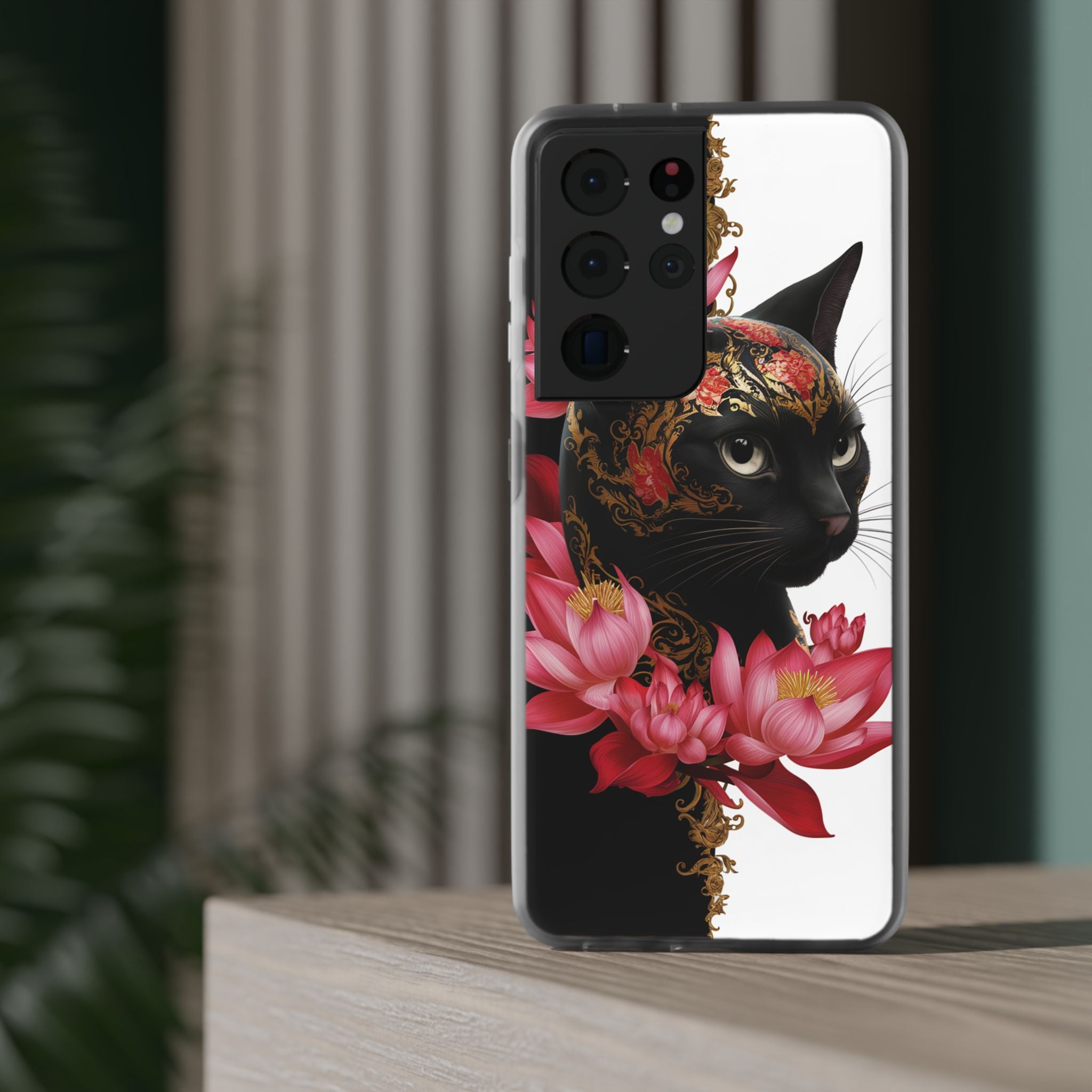 Yin & Yang Mystic Cat - Flexi Case Samsung Galaxy Case