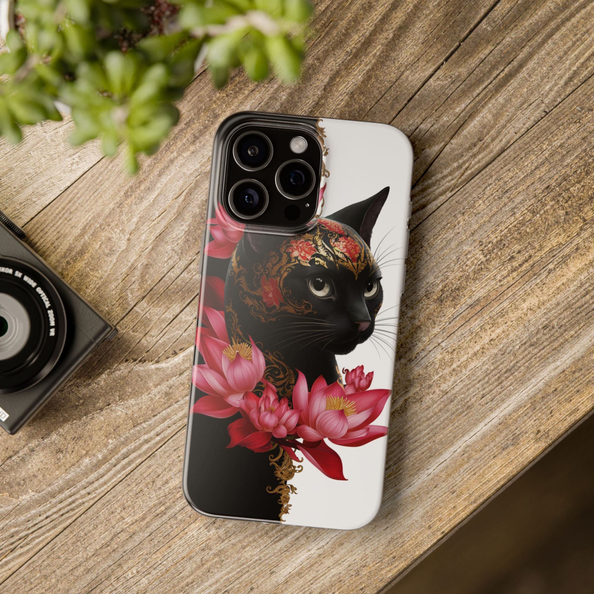 Yin & Yang Mystic Cat - Flexi Case Apple iPhone Case