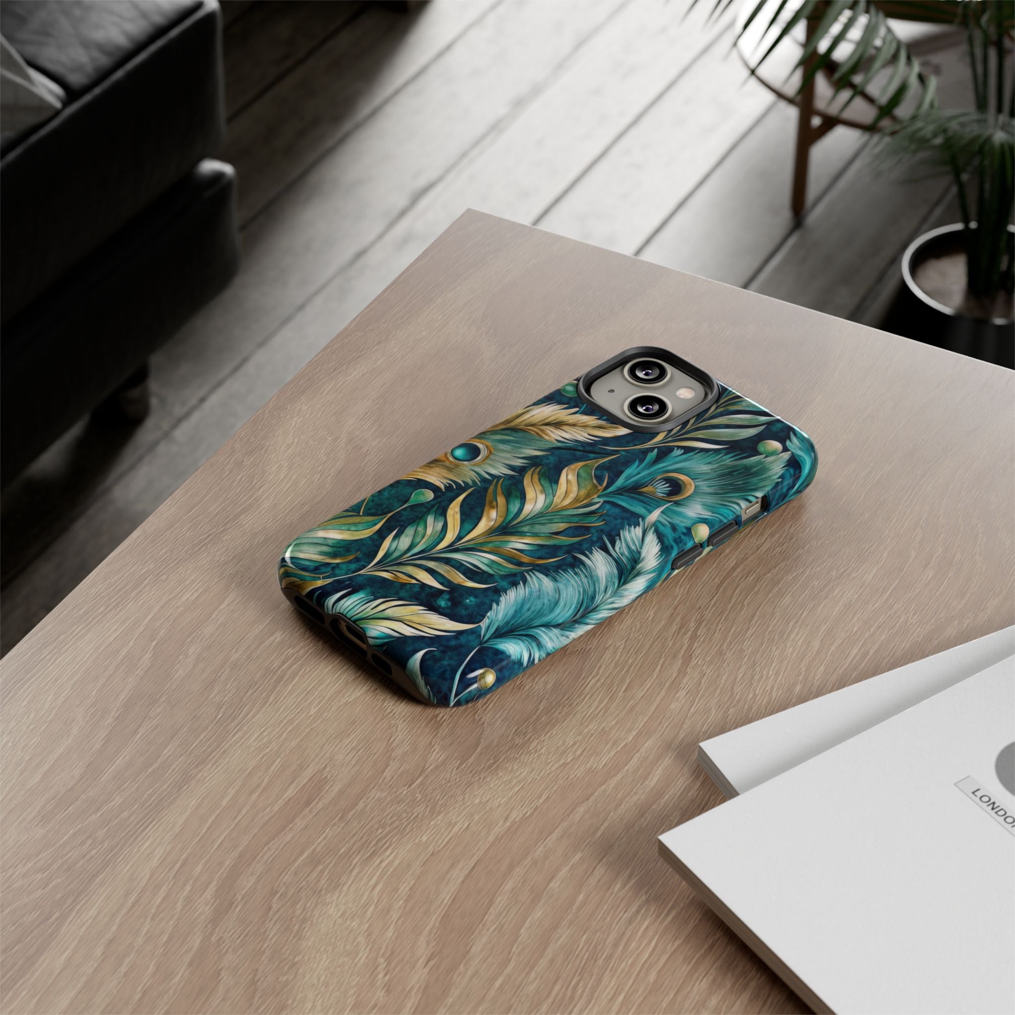 Peacock Feathers - Tough Guard Apple iPhone Case
