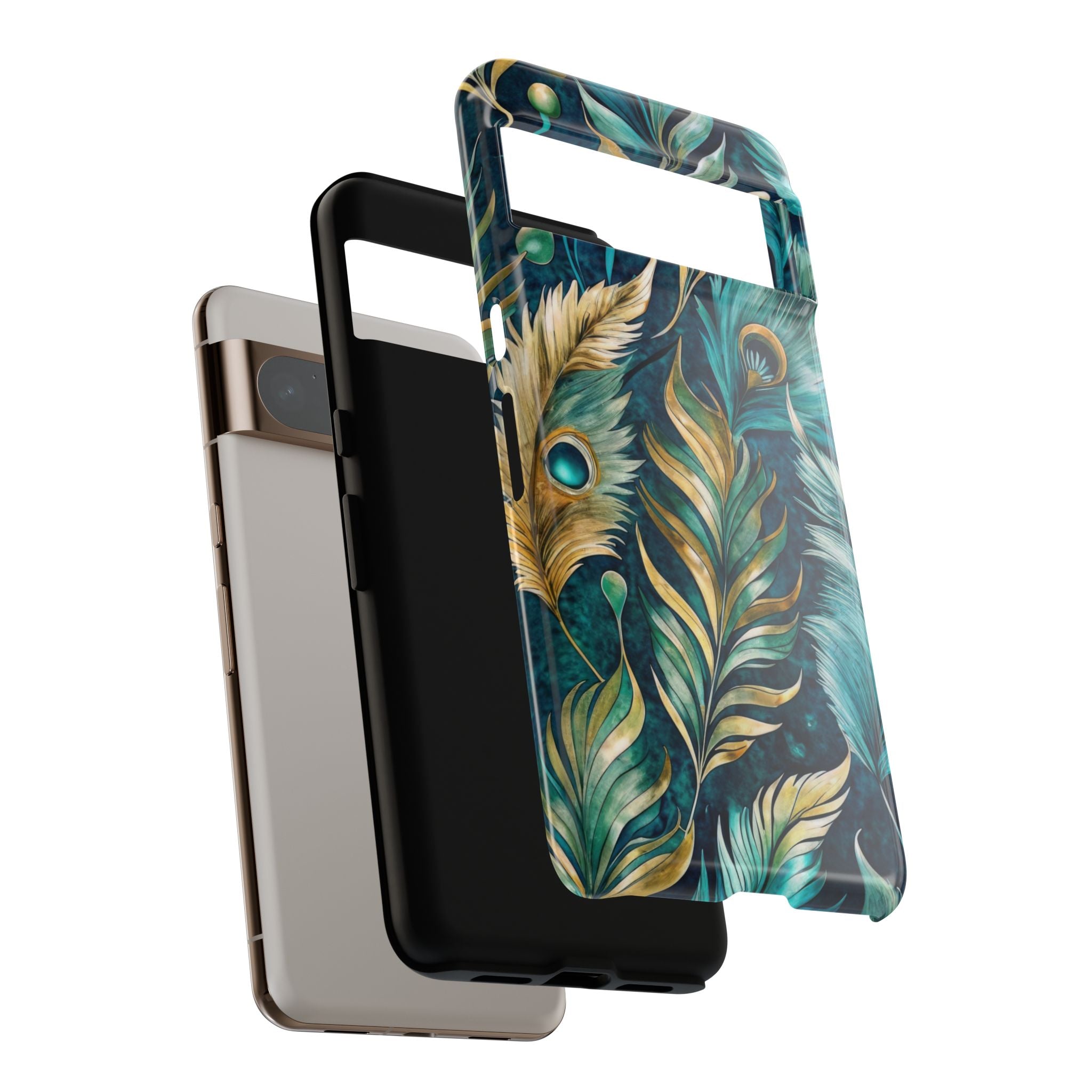 Peacock Feathers - Tough Guard Google Pixel Case