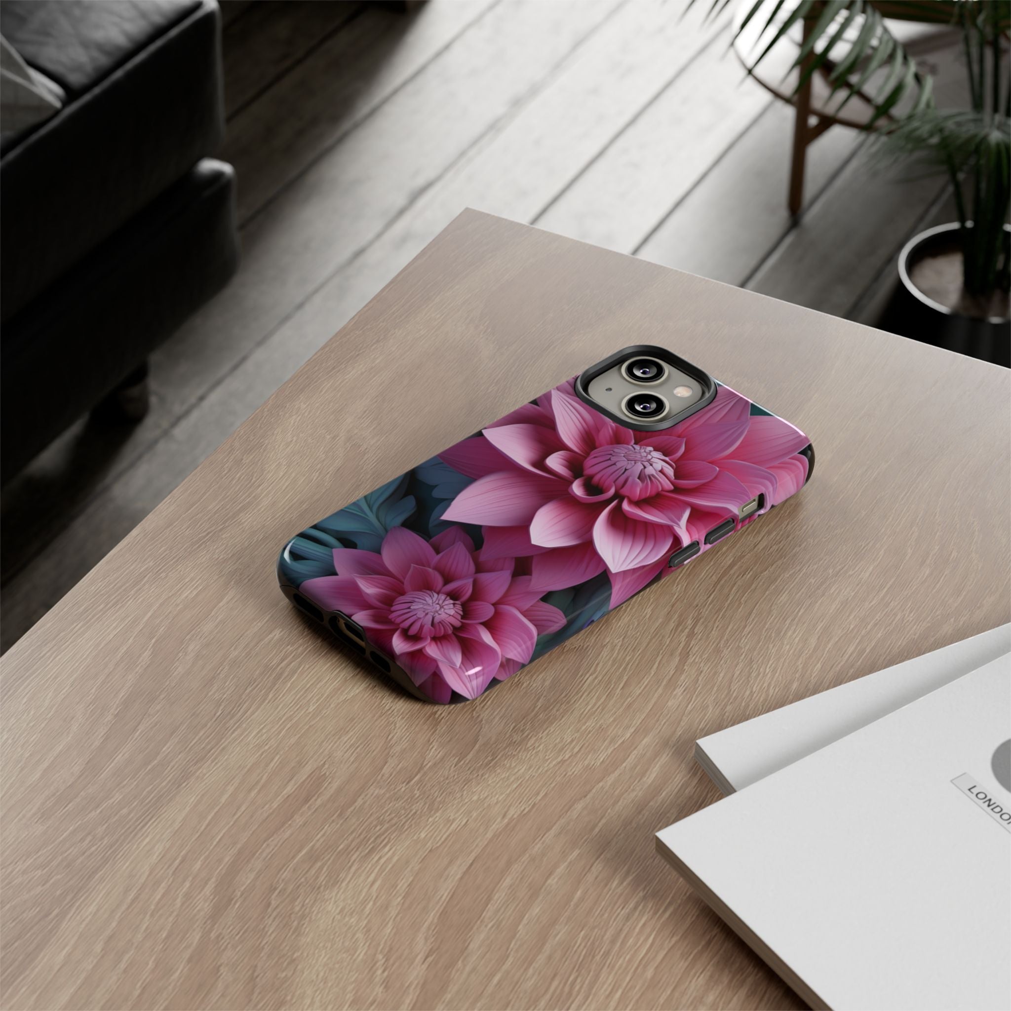 Tropical Pink Flower - Tough Guard Apple iPhone Case