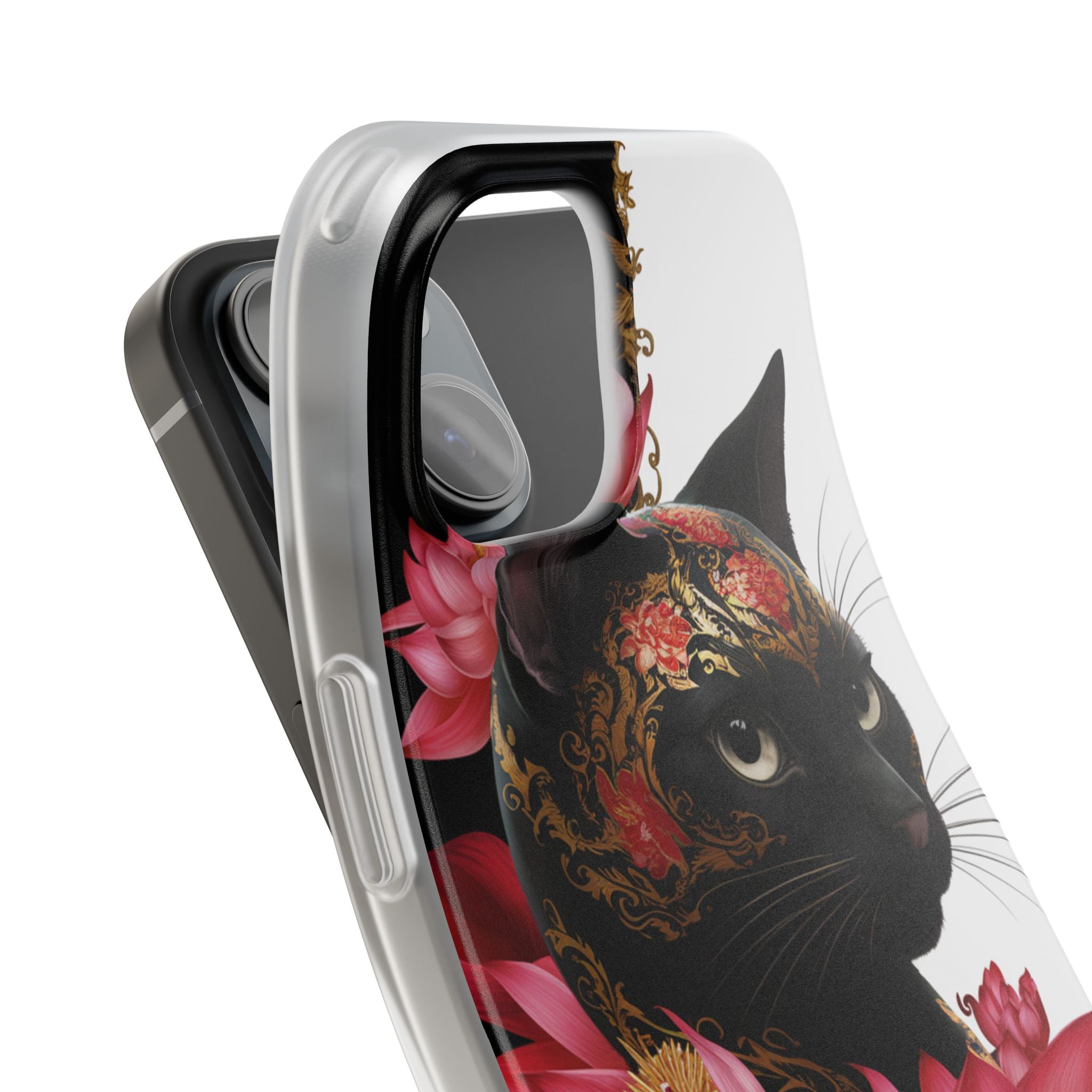 Yin & Yang Mystic Cat - Flexi Case Apple iPhone Case