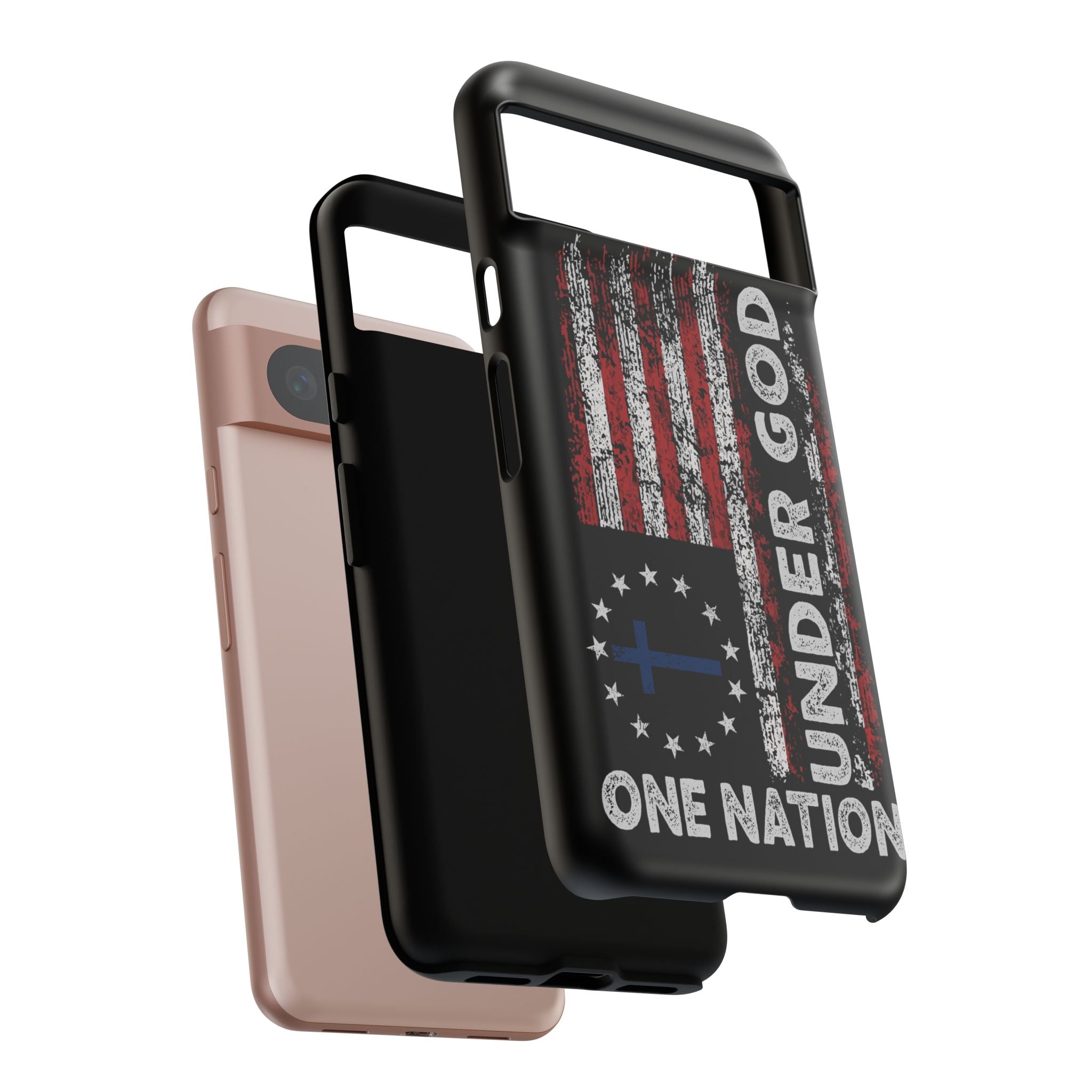 One Nation Under God American Flag - Tough Guard Google Pixel Case