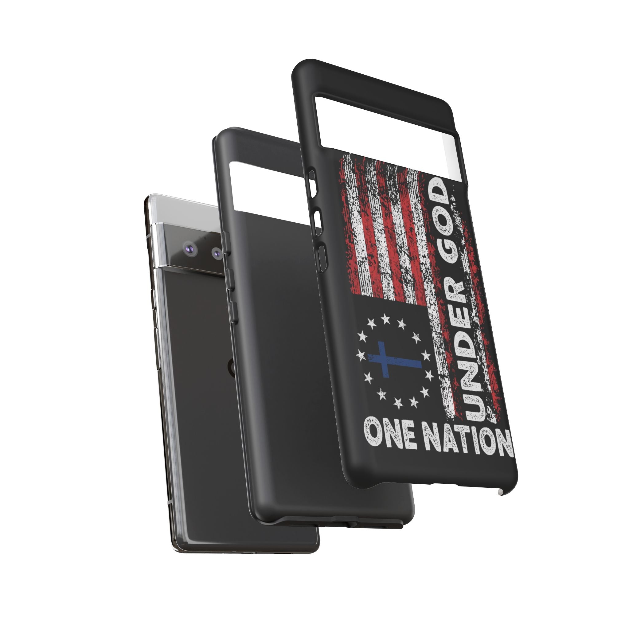 One Nation Under God American Flag - Tough Guard Google Pixel Case