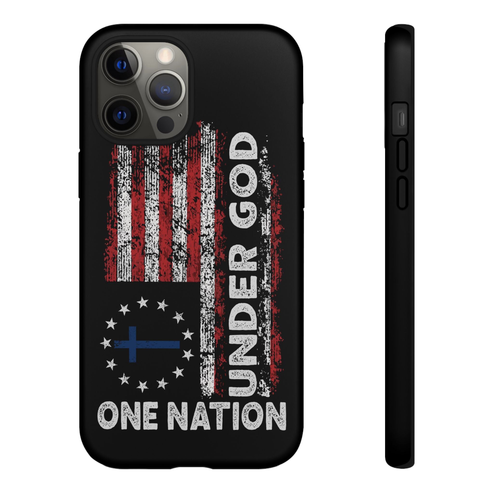 One Nation Under God American Flag - Tough Guard Apple iPhone Case