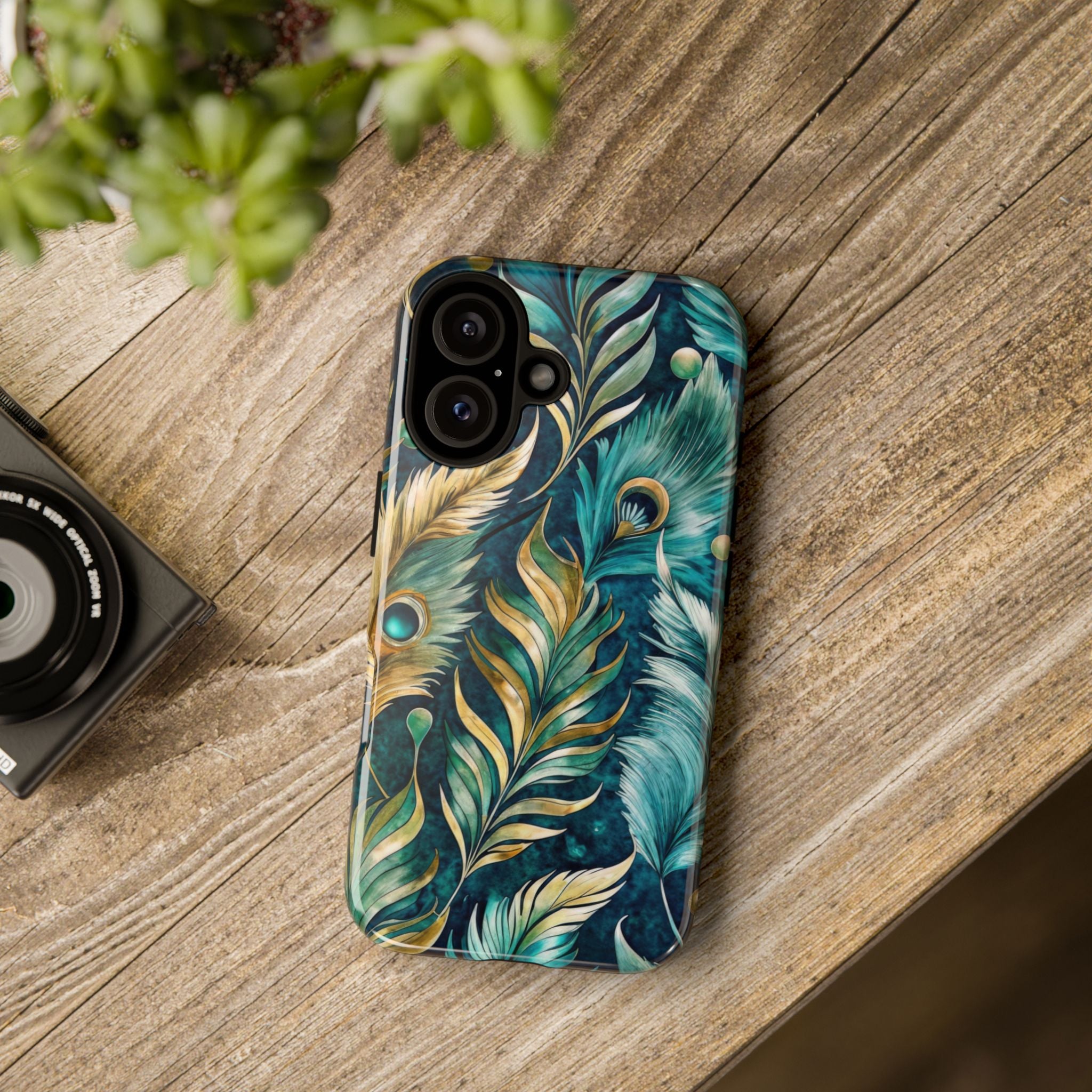 Peacock Feathers - Tough Guard Apple iPhone Case