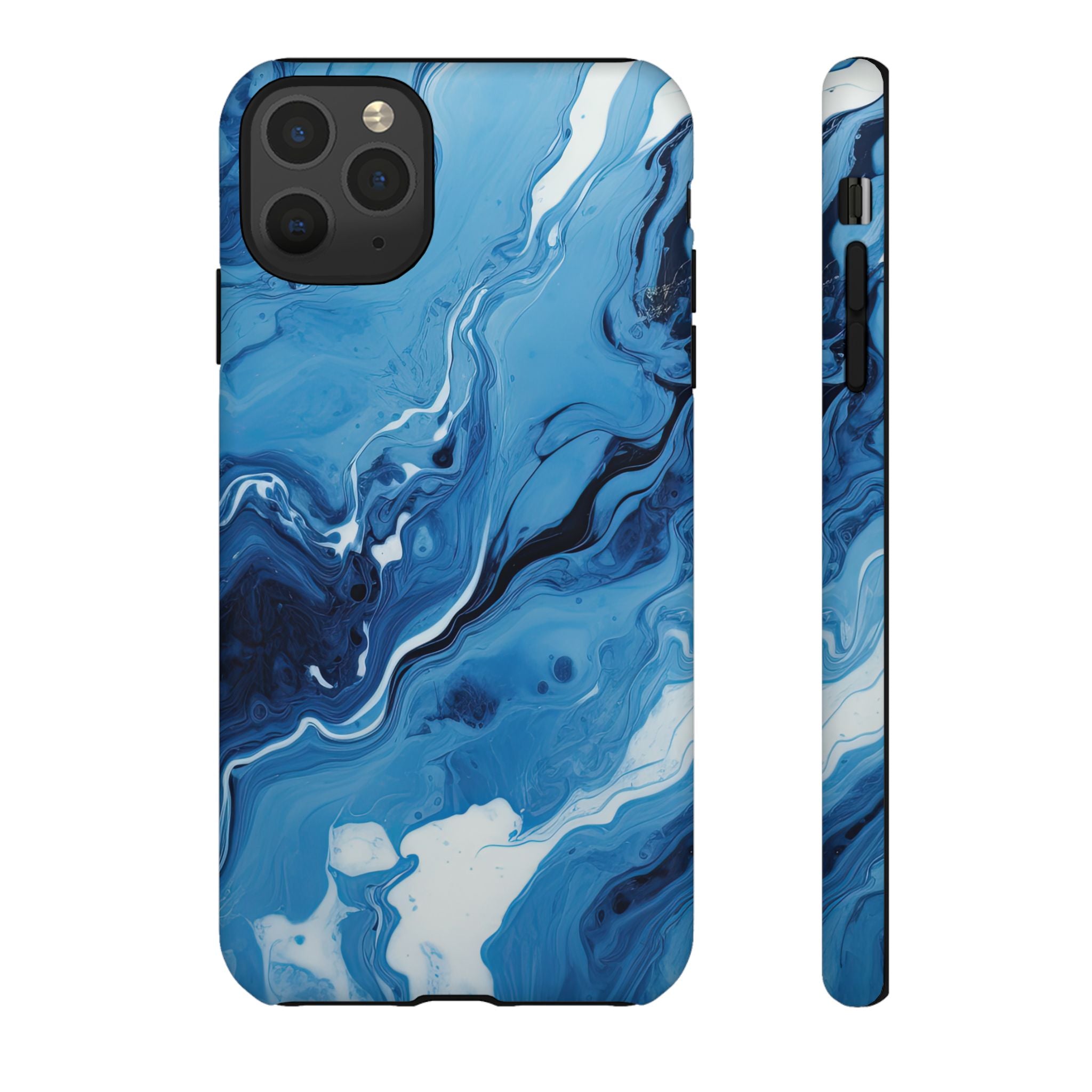 Blue Ocean Wave Marble - Tough Guard Apple iPhone Case