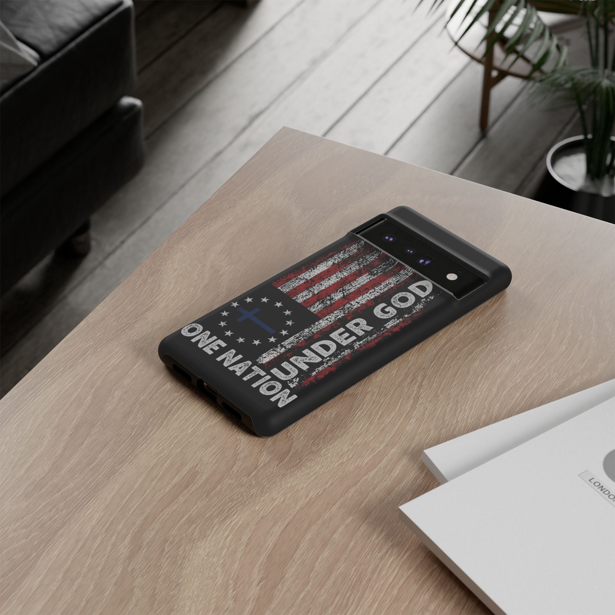 One Nation Under God American Flag - Tough Guard Google Pixel Case