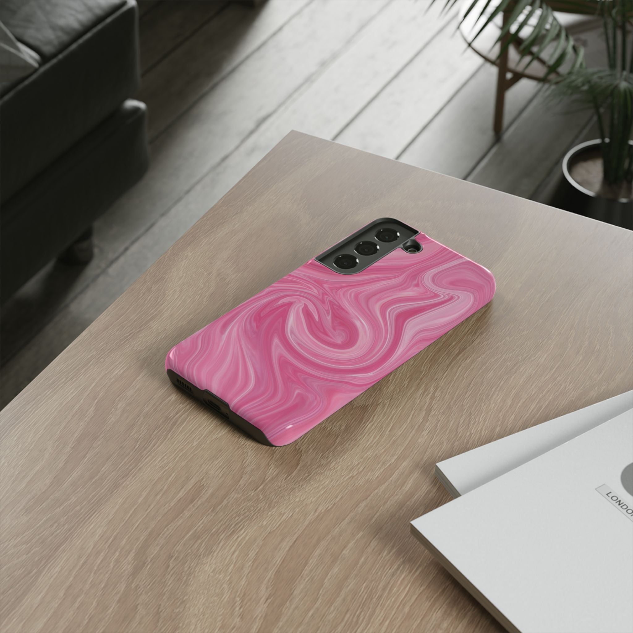 Pink Blush Marble - Tough Guard Samsung Galaxy Case