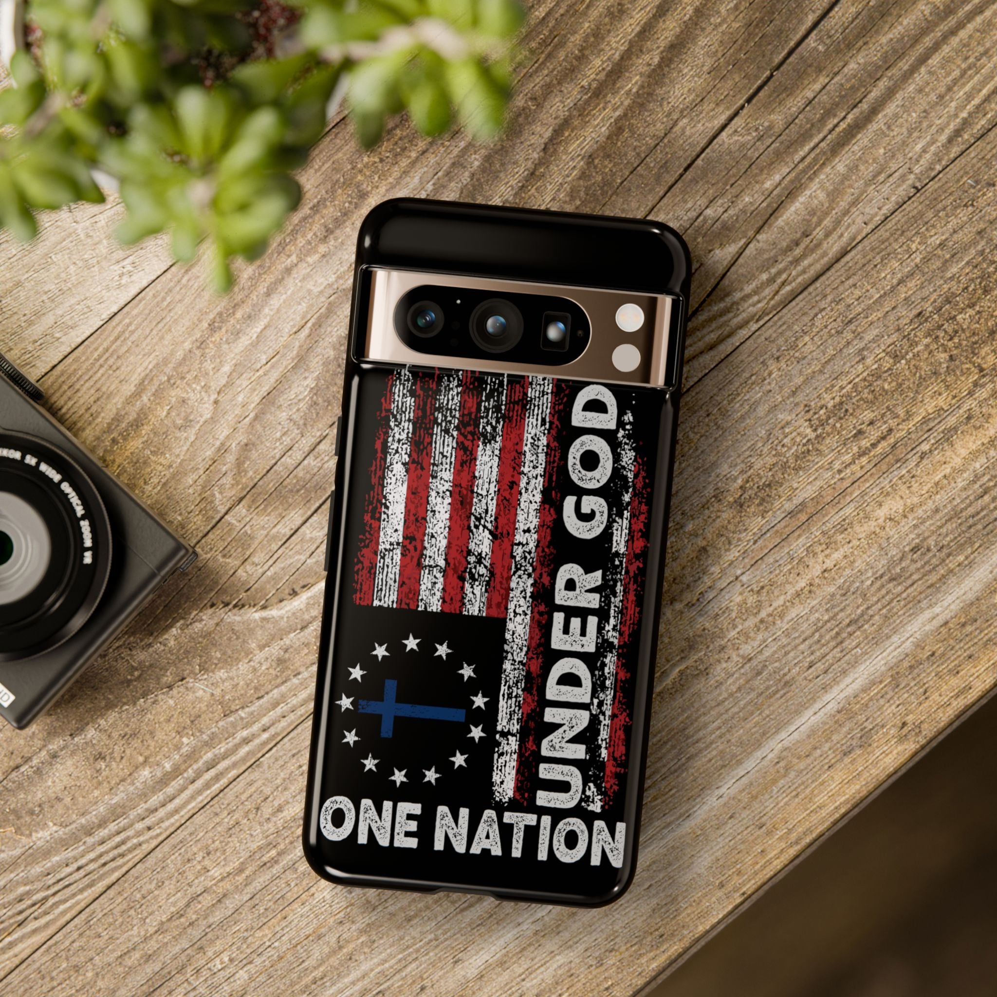 One Nation Under God American Flag - Tough Guard Google Pixel Case