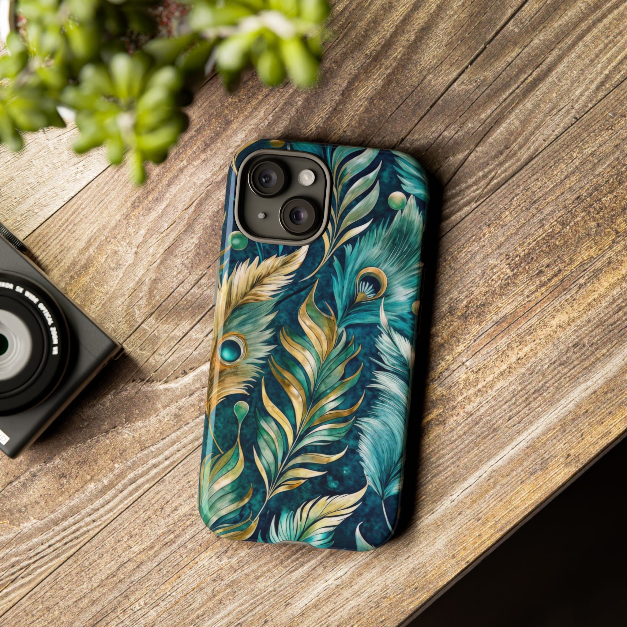 Peacock Feathers - Tough Guard Apple iPhone Case