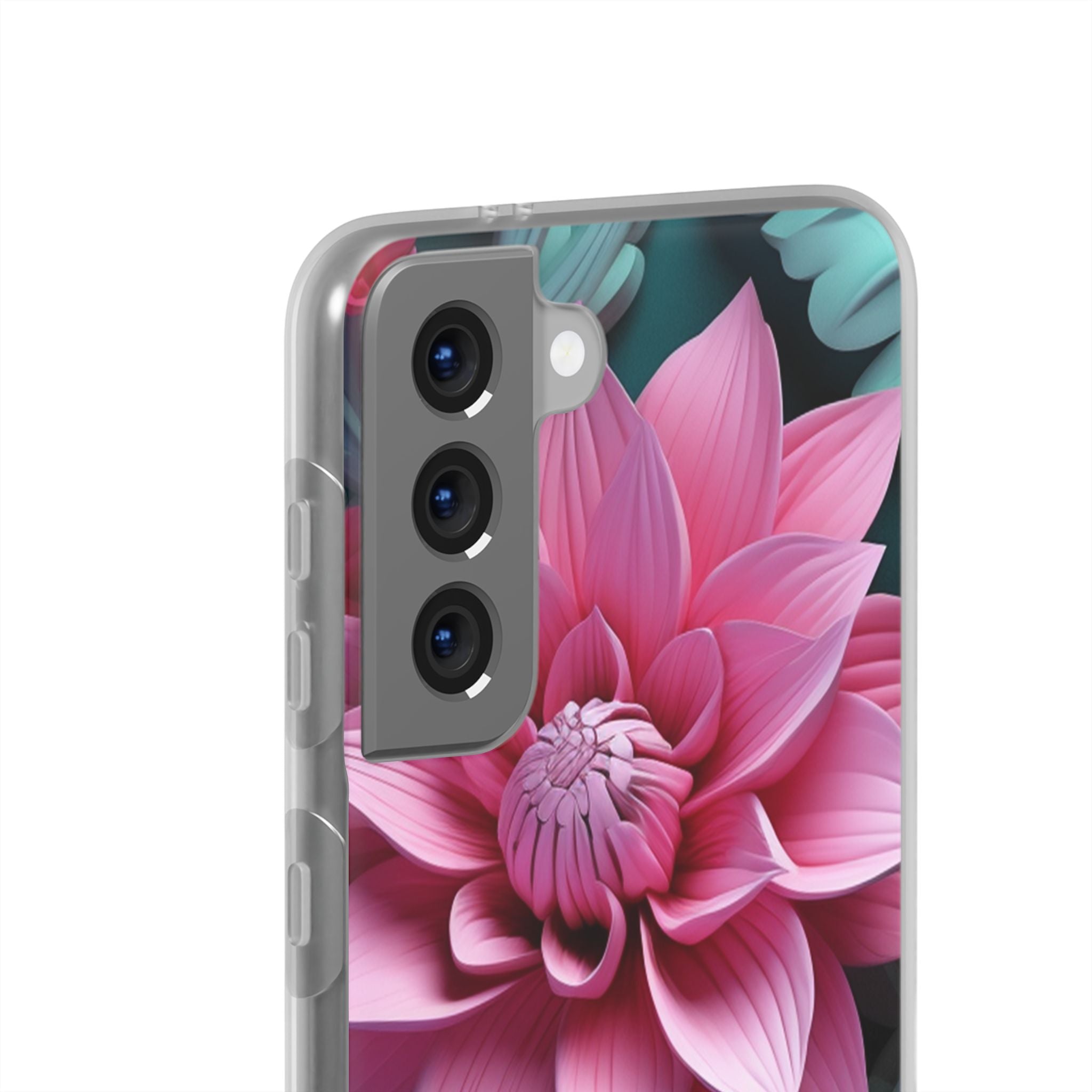 Tropical Pink Flower Flexi Case - Samsung Galaxy Case