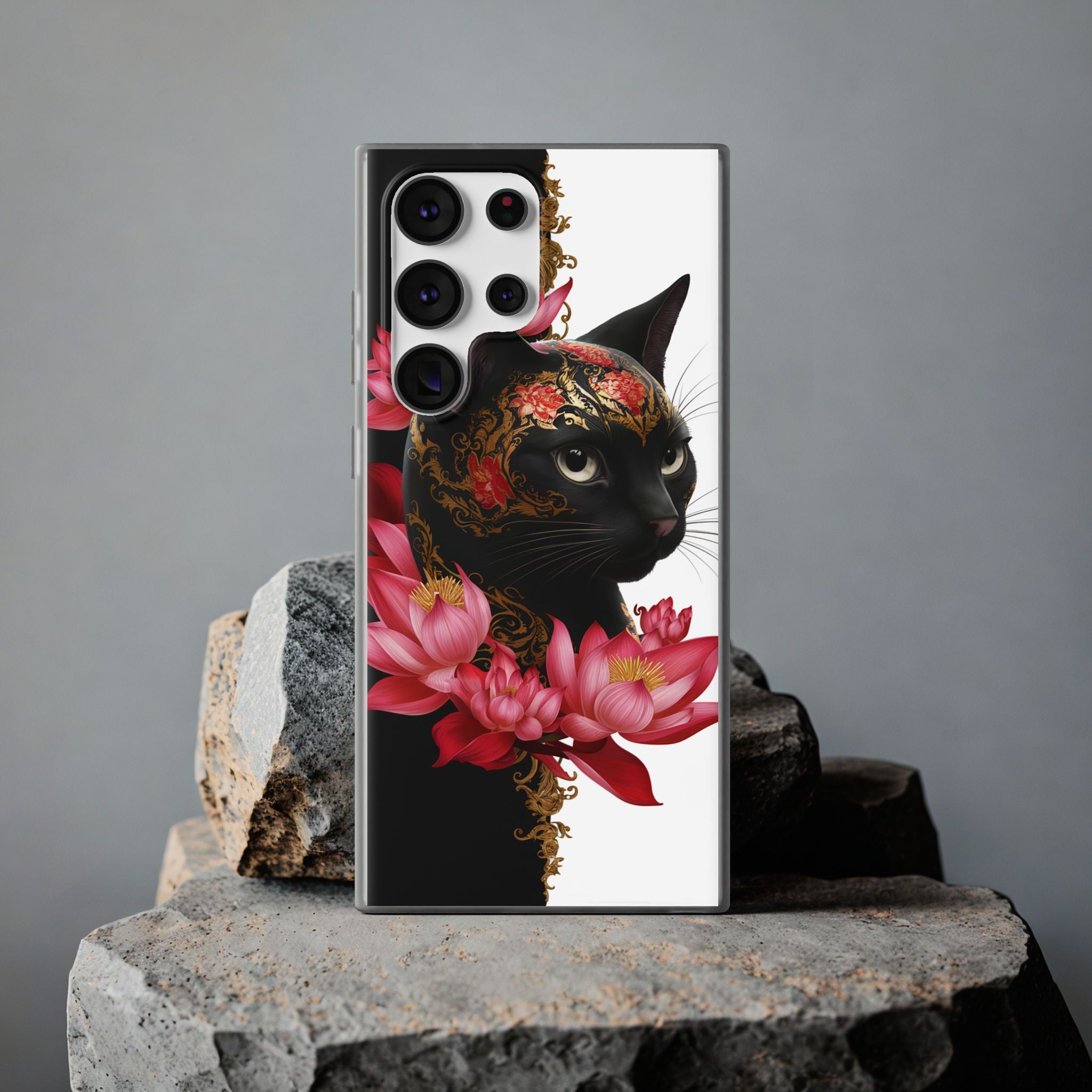 Yin & Yang Mystic Cat - Flexi Case Samsung Galaxy Case