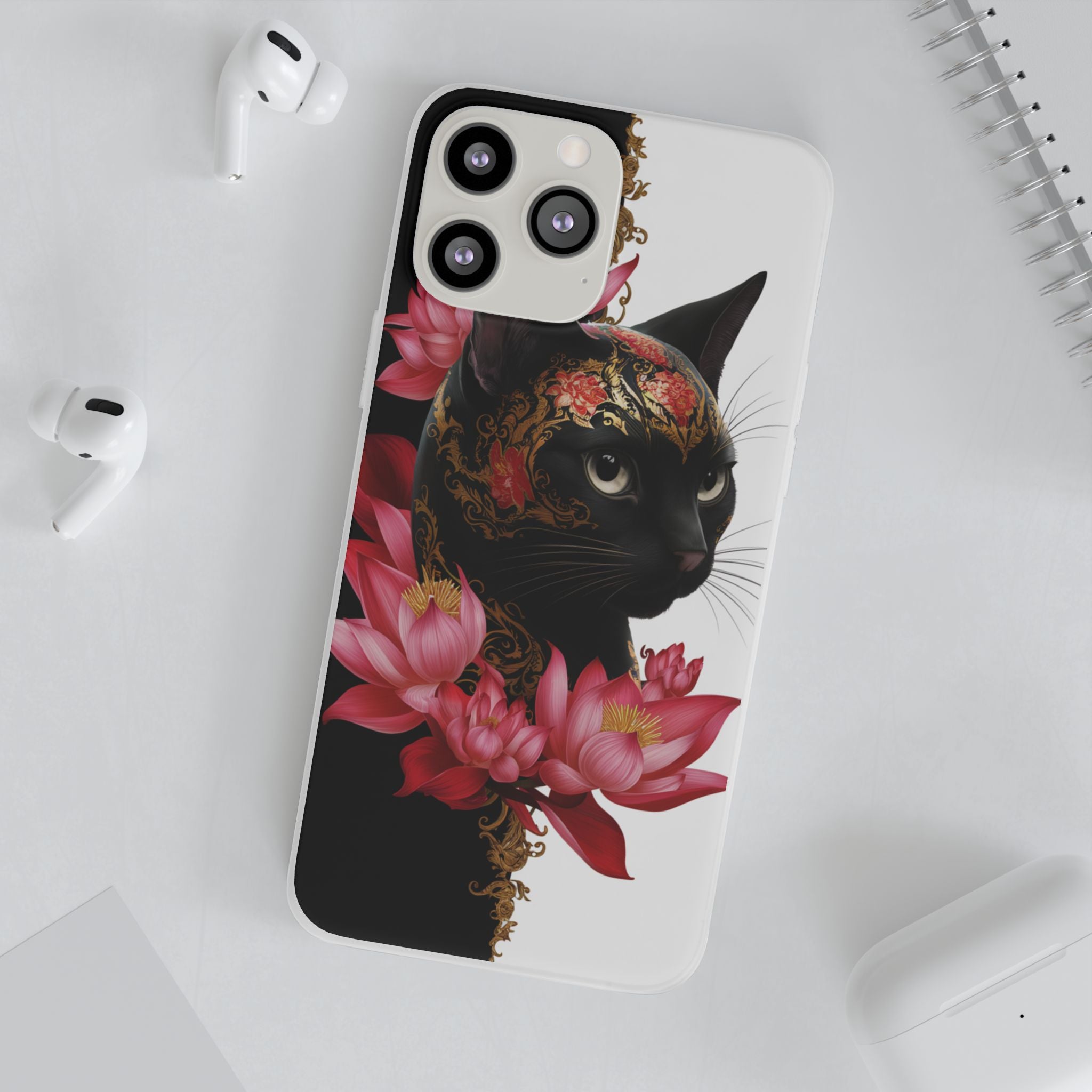 Yin & Yang Mystic Cat - Flexi Case Apple iPhone Case